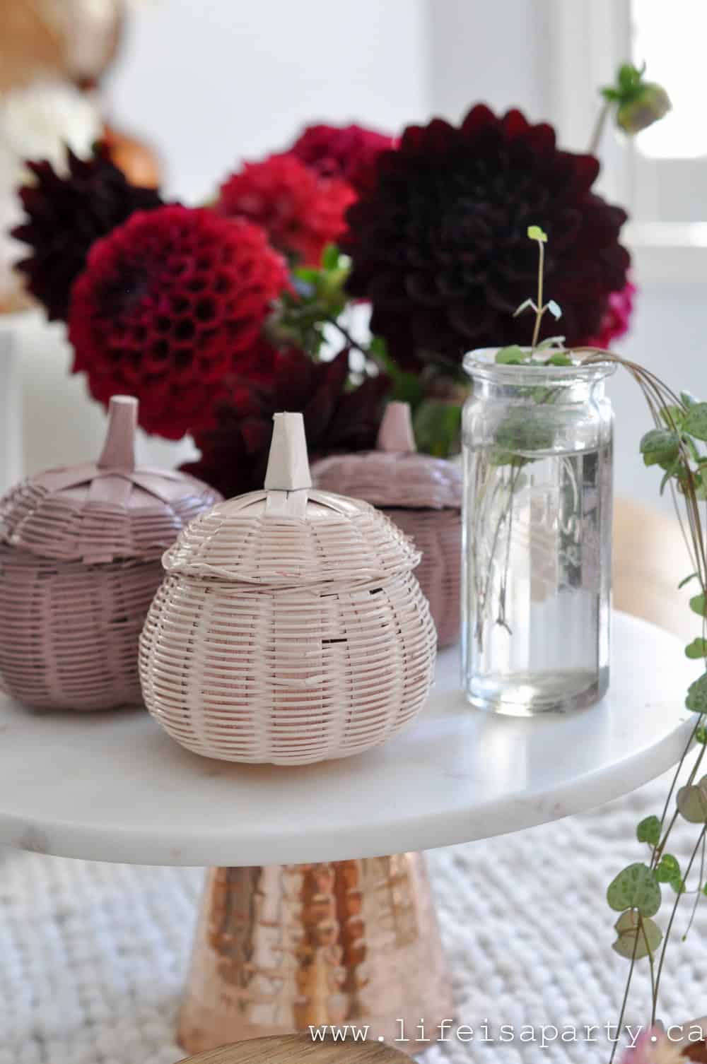 wicker pumpkins