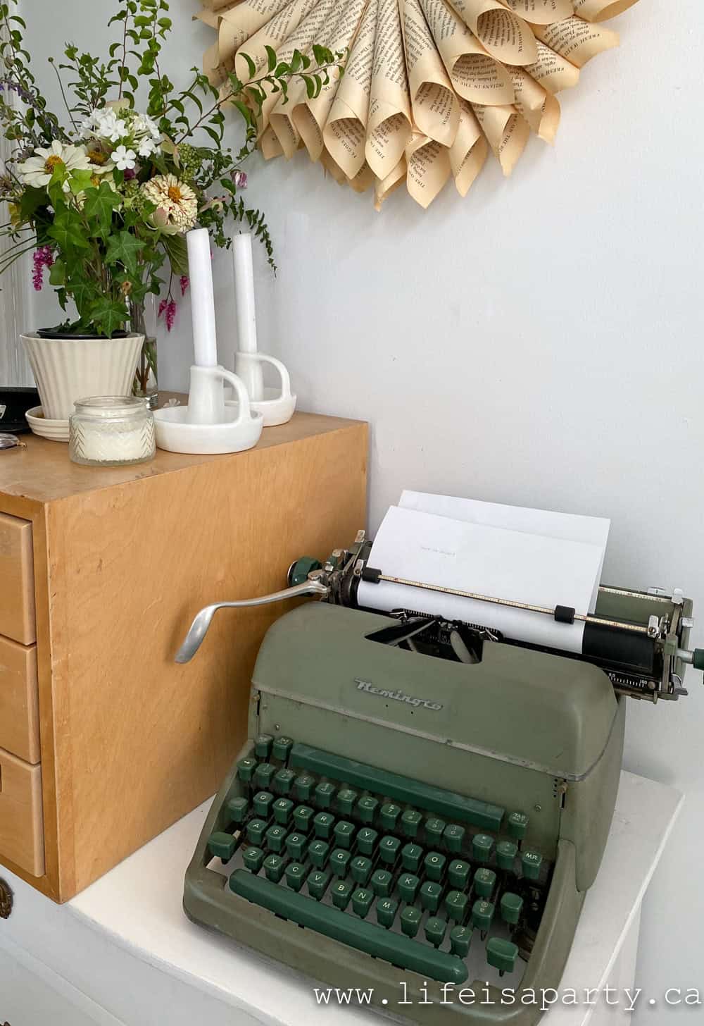 vintage typewriter