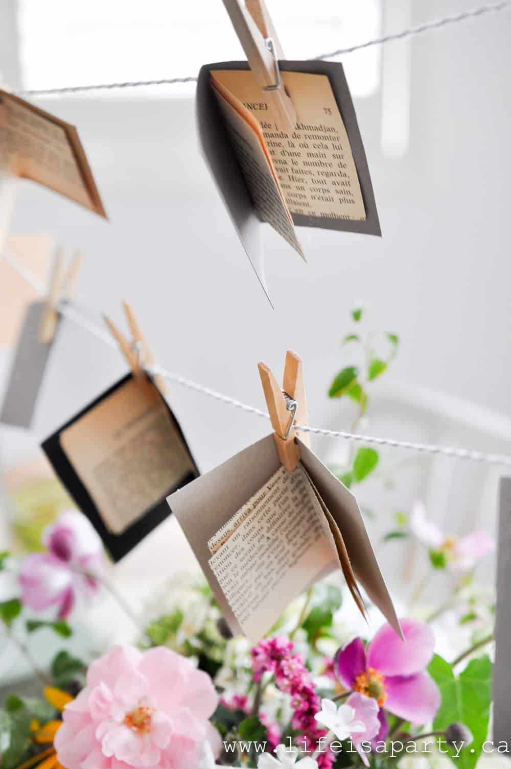 mini book garland