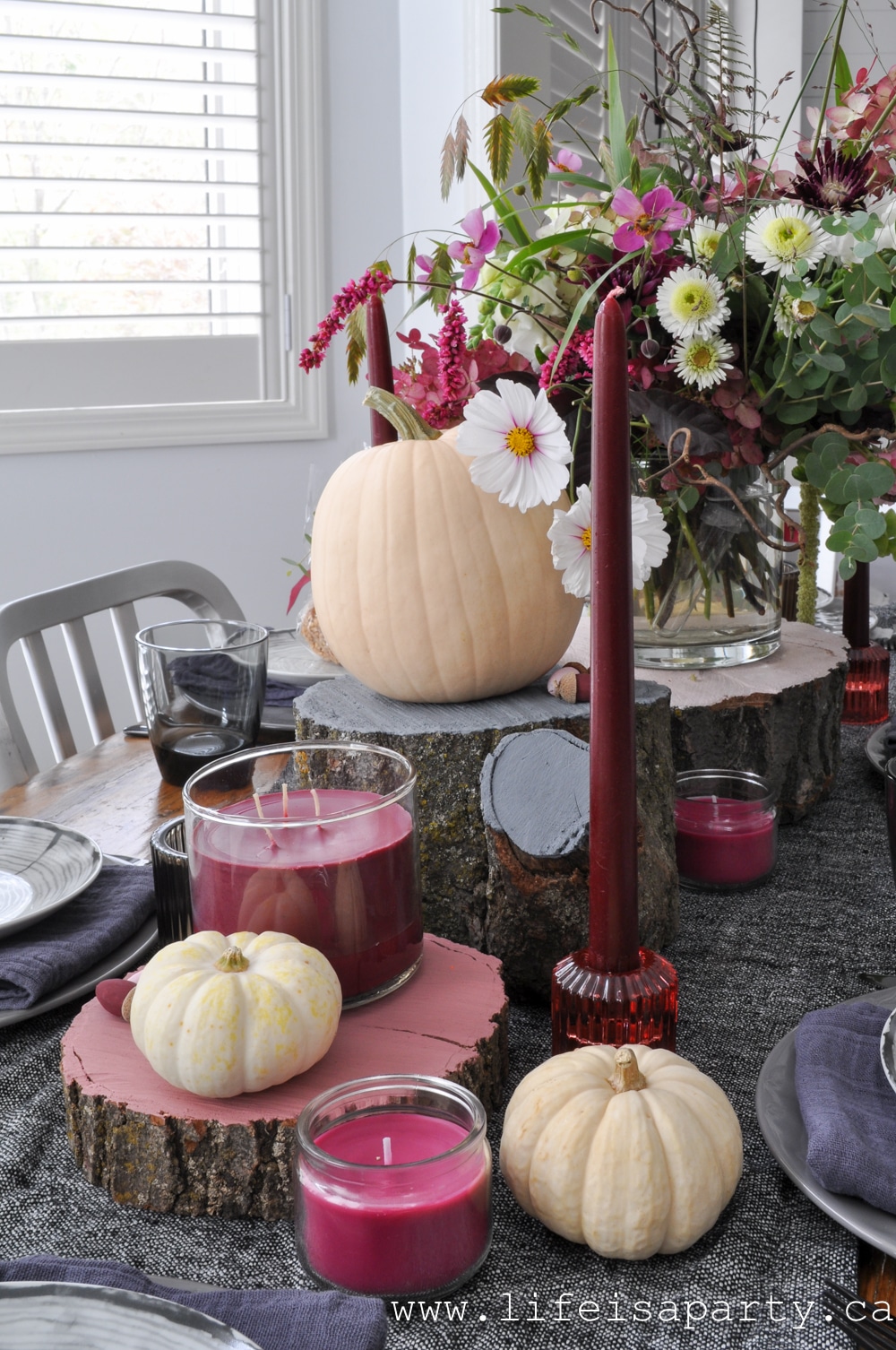 how to set a Thanksgiving table