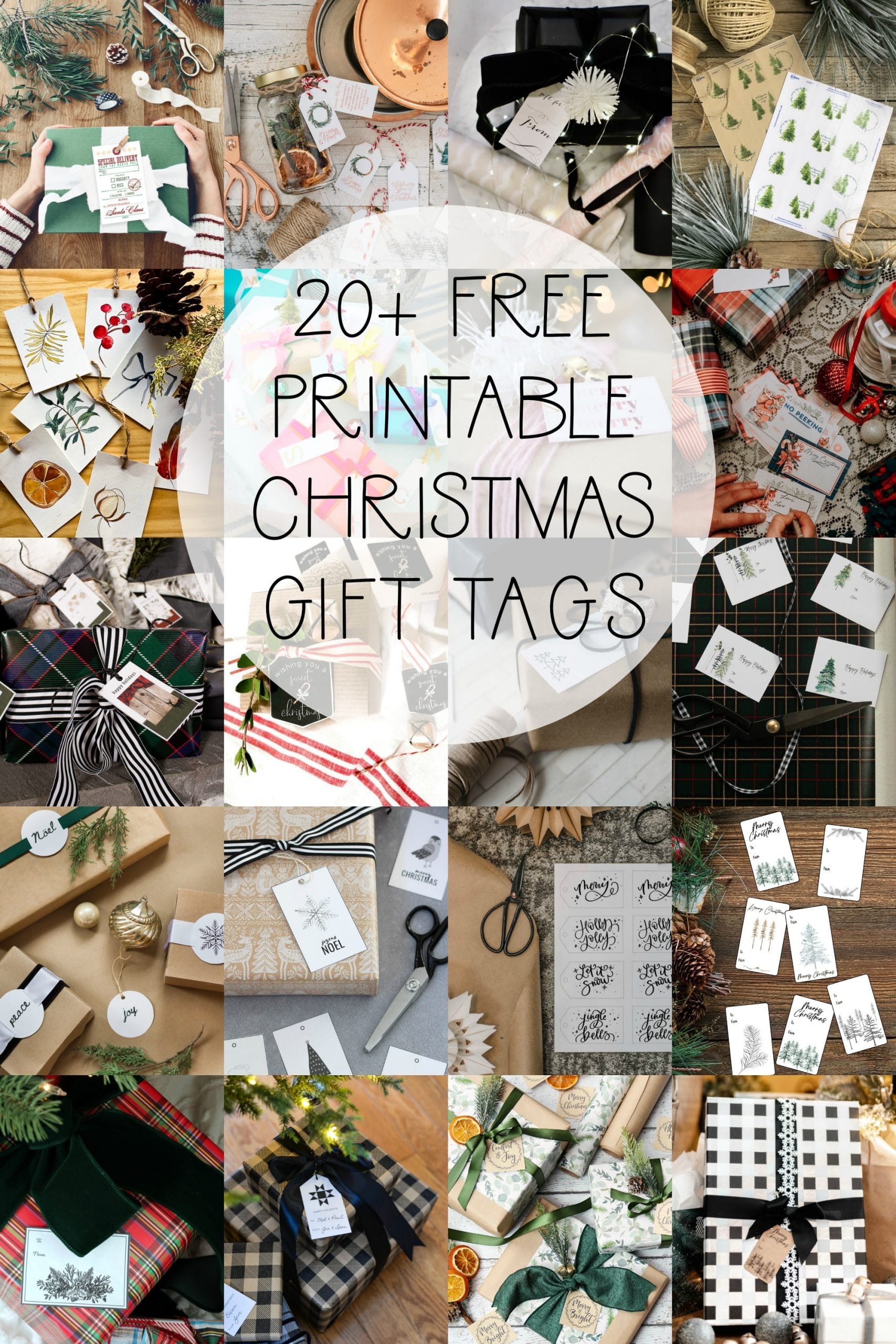 free printable Christmas gift tags