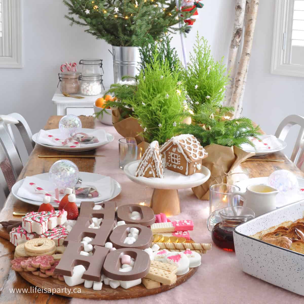 Santa themed Christmas breakfast