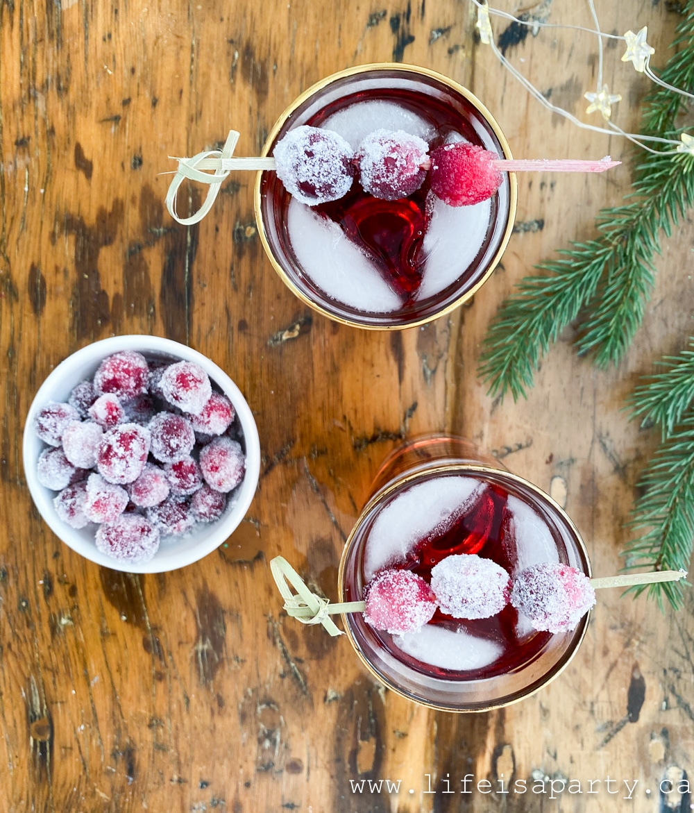 cranberry raspberry cocktail with vodka