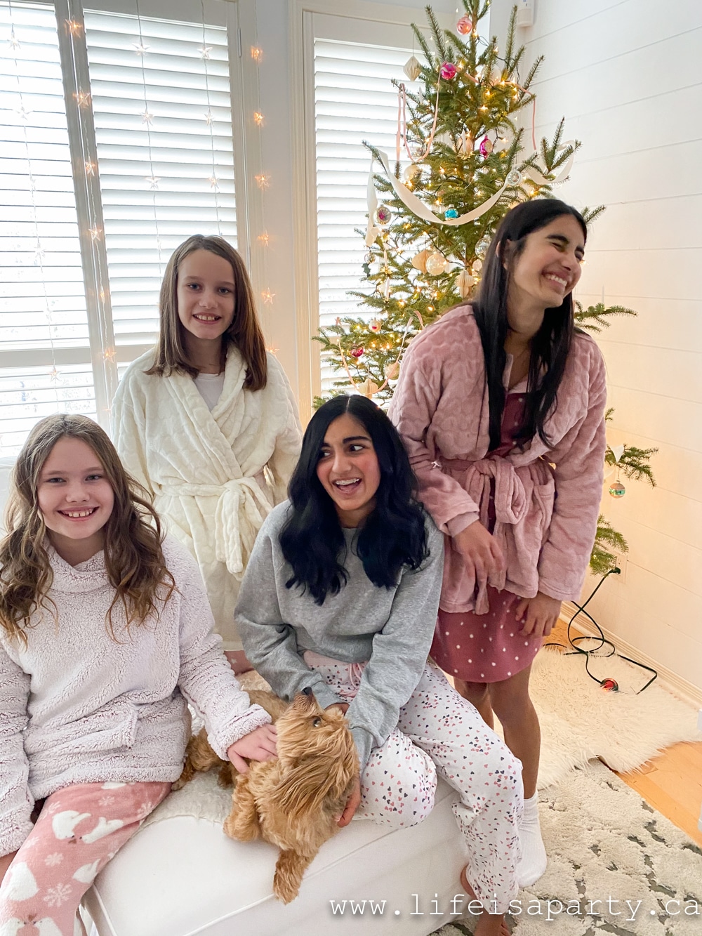 Christmas pyjama party