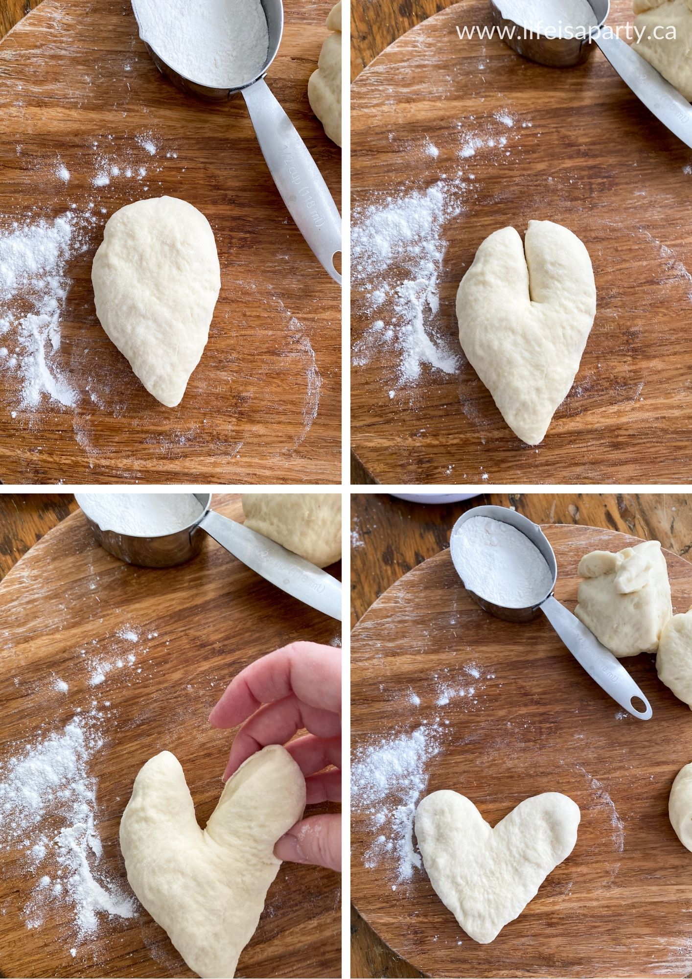 how to make heart shaped burger buns