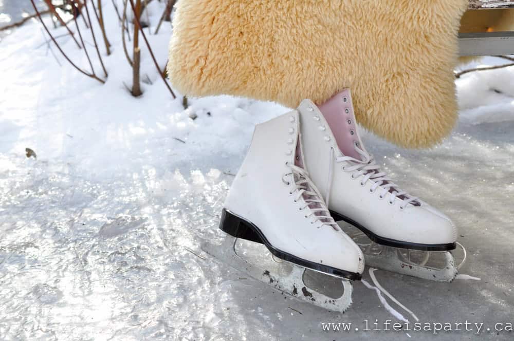 homemade backyard ice skating rink