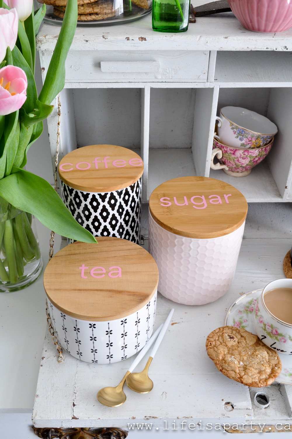 how to make canister labels with your cricut