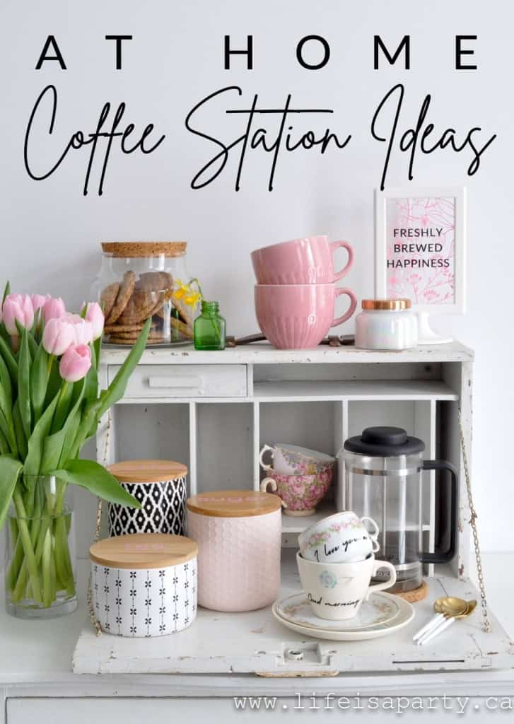 Home Coffee Station Ideas - Life is a Party