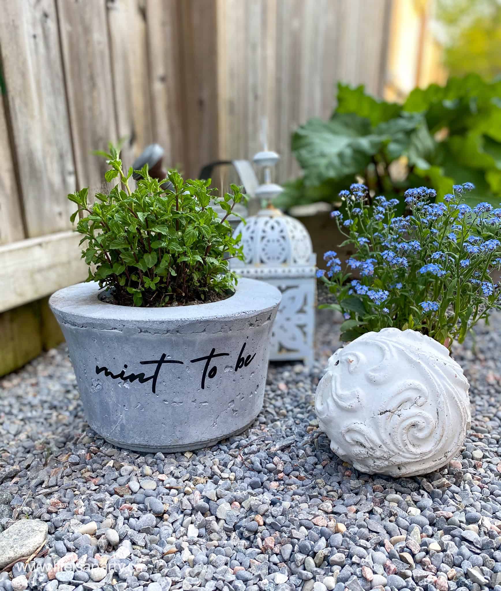 cricut garden pots