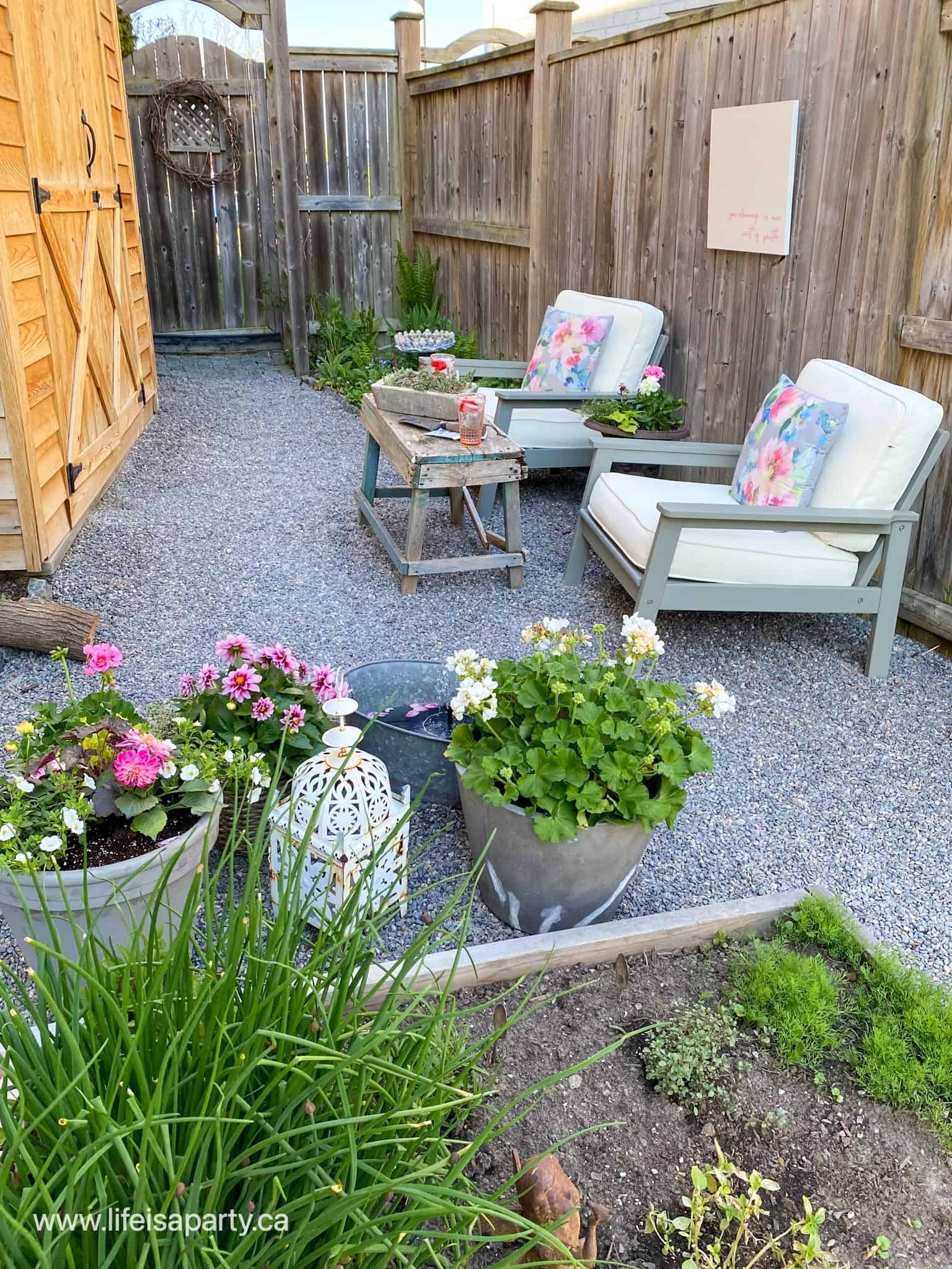 garden spaces on a budget