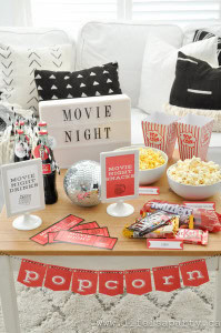 Free Movie Night Printables - Life is a Party