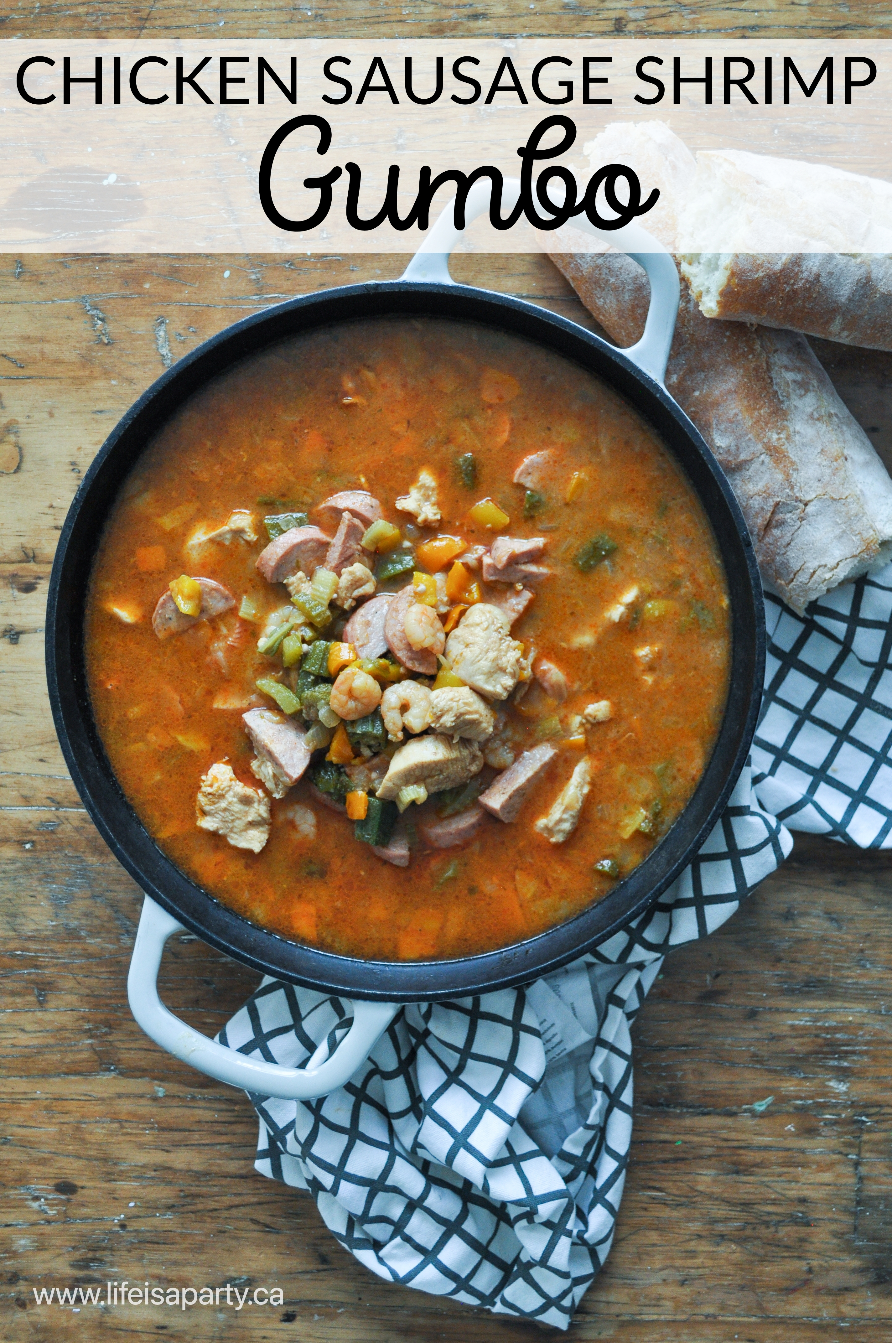 Chicken Sausage and Shrimp Gumbo Recipe: inspired by Disney Princess Tiana in The Princess and Frog this gumbo is easy and delicious.
