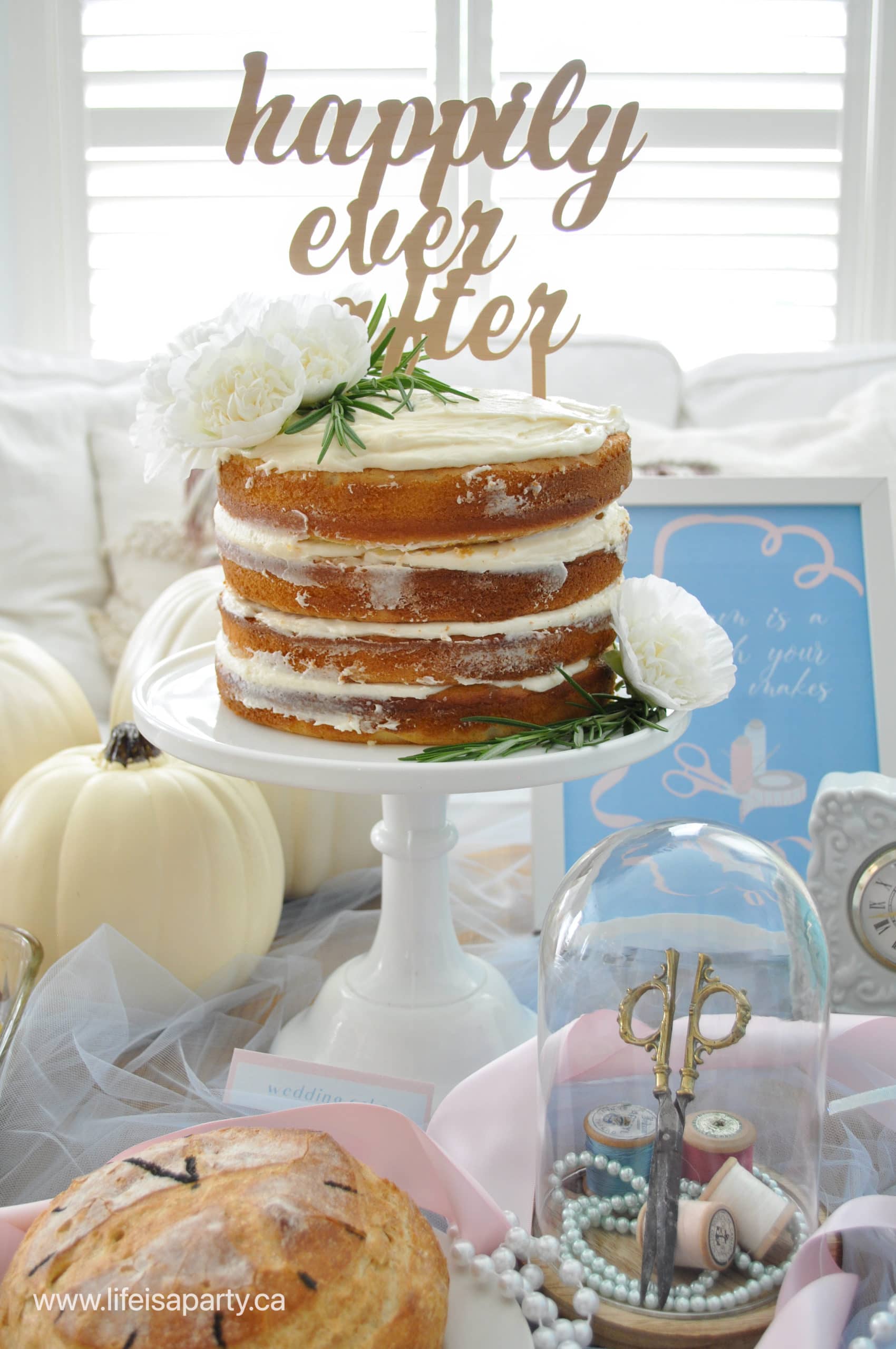 happily ever after wedding cake