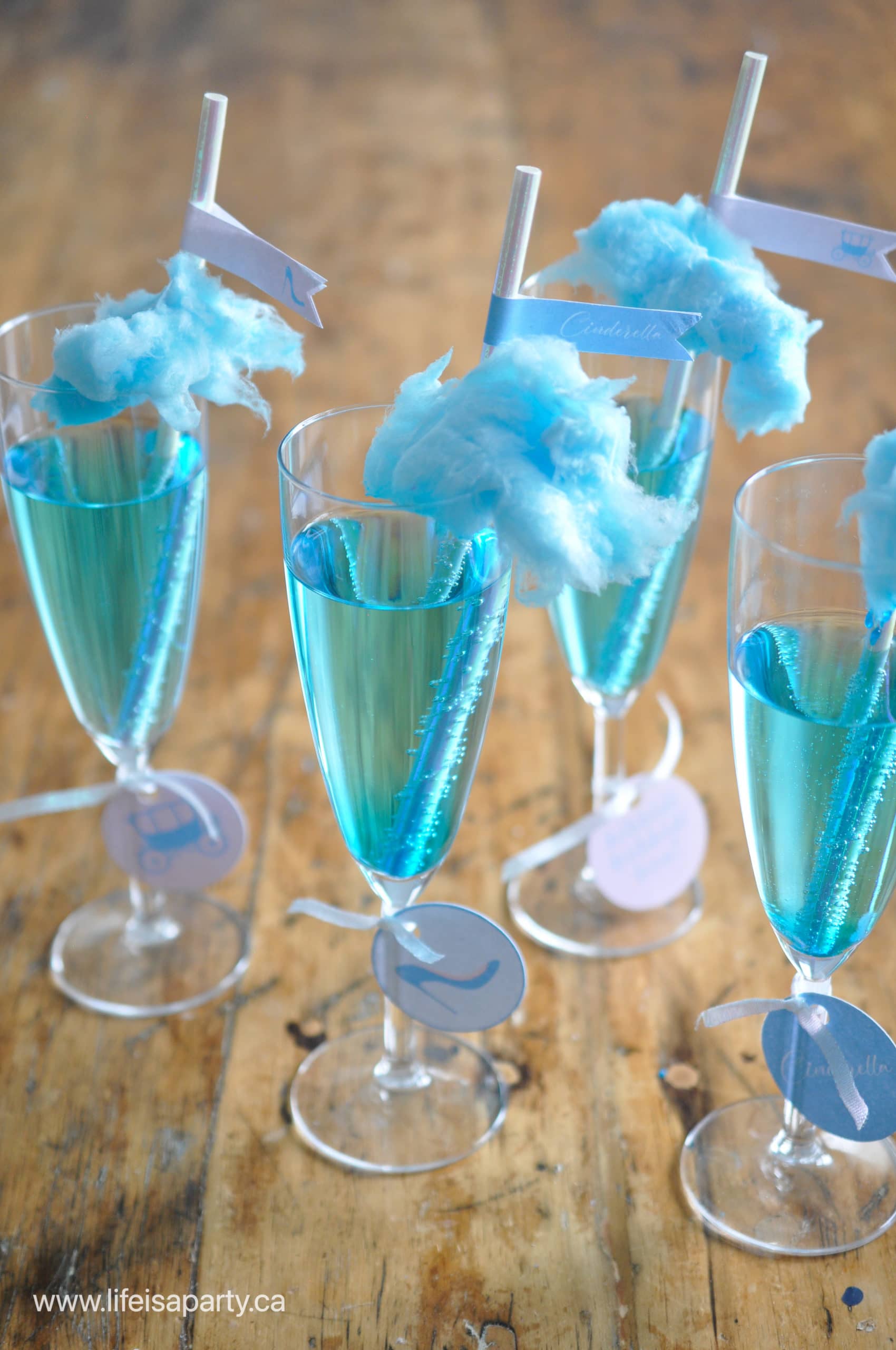 blue cotton candy drink