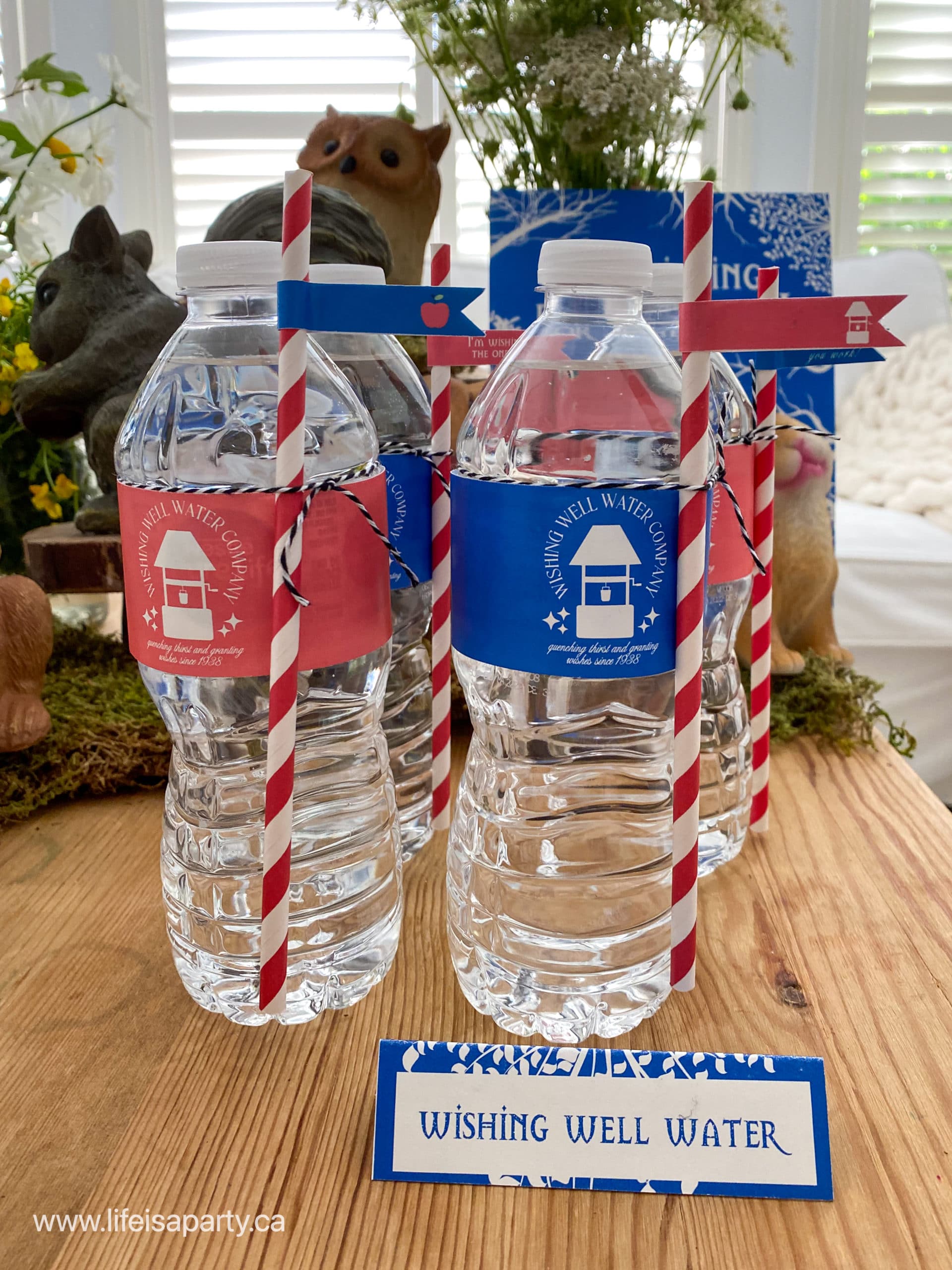 Snow White water bottle labels
