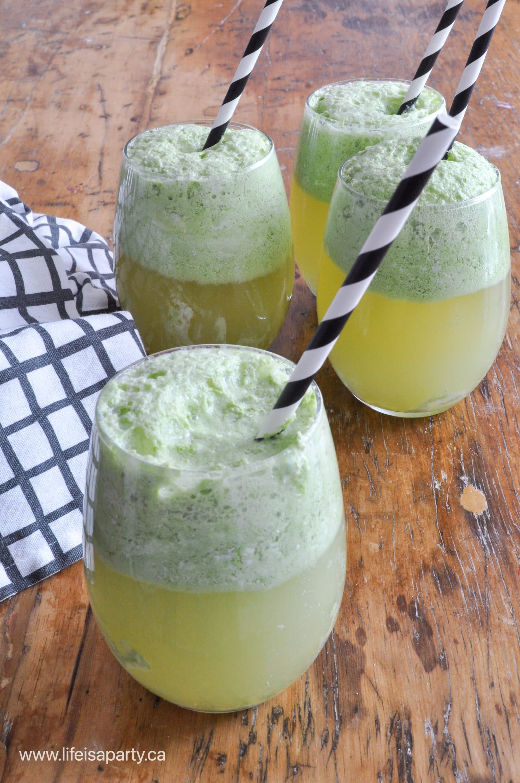 swamp water punch made with sherbet or ice cream