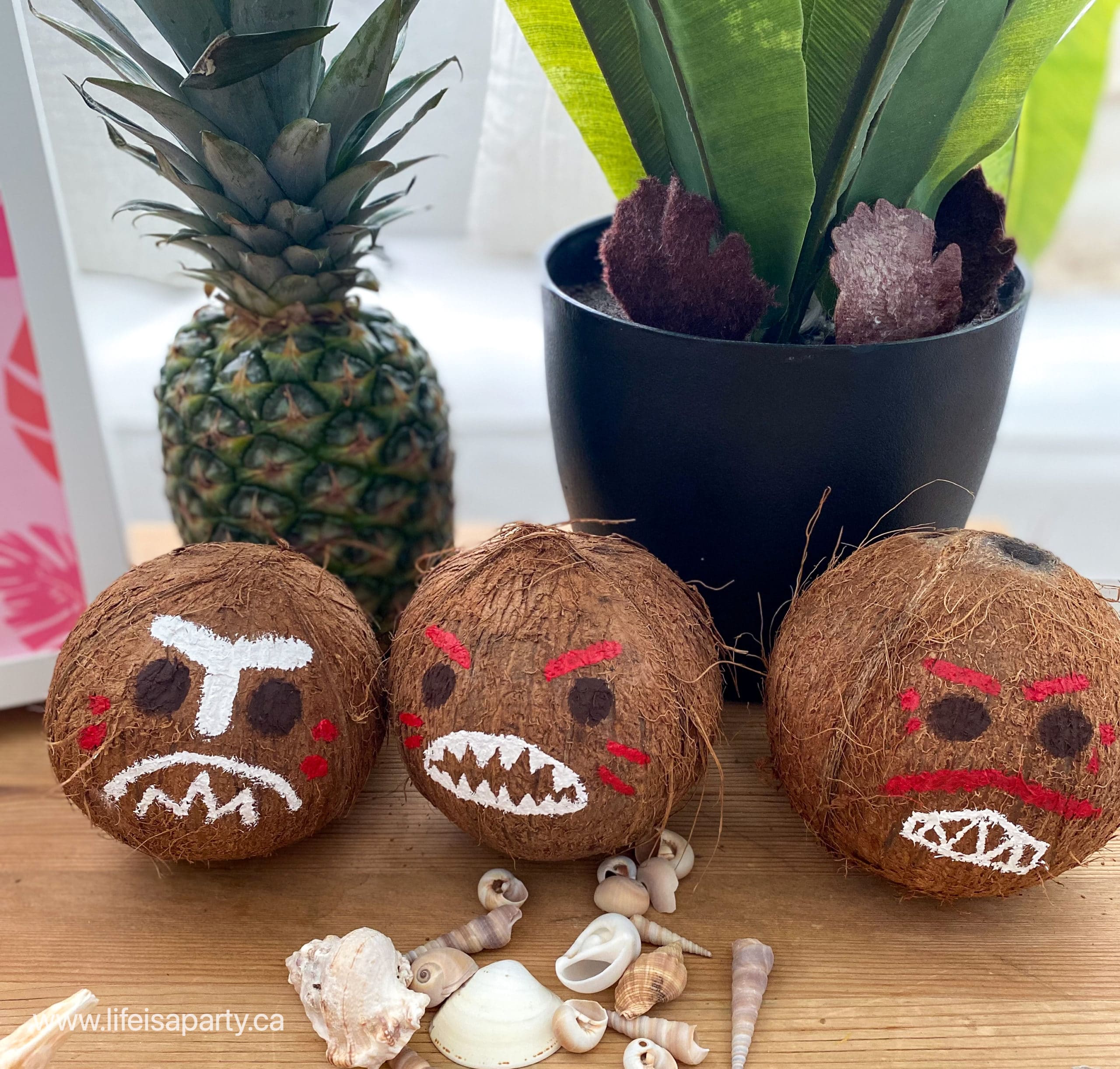 DIY Moana coconut pirates