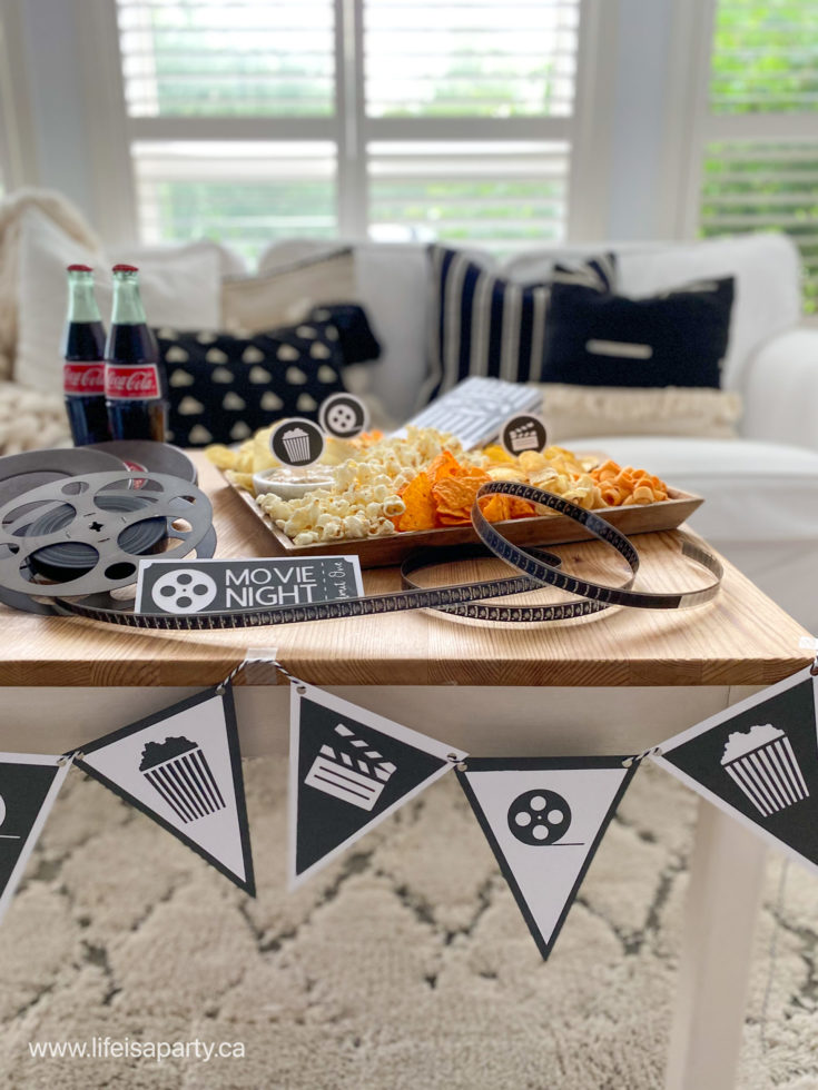 Movie Date Night Ticket and Decorations