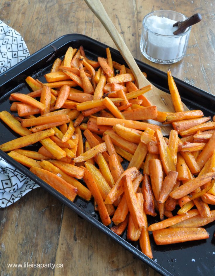 how to oven roast carrots
