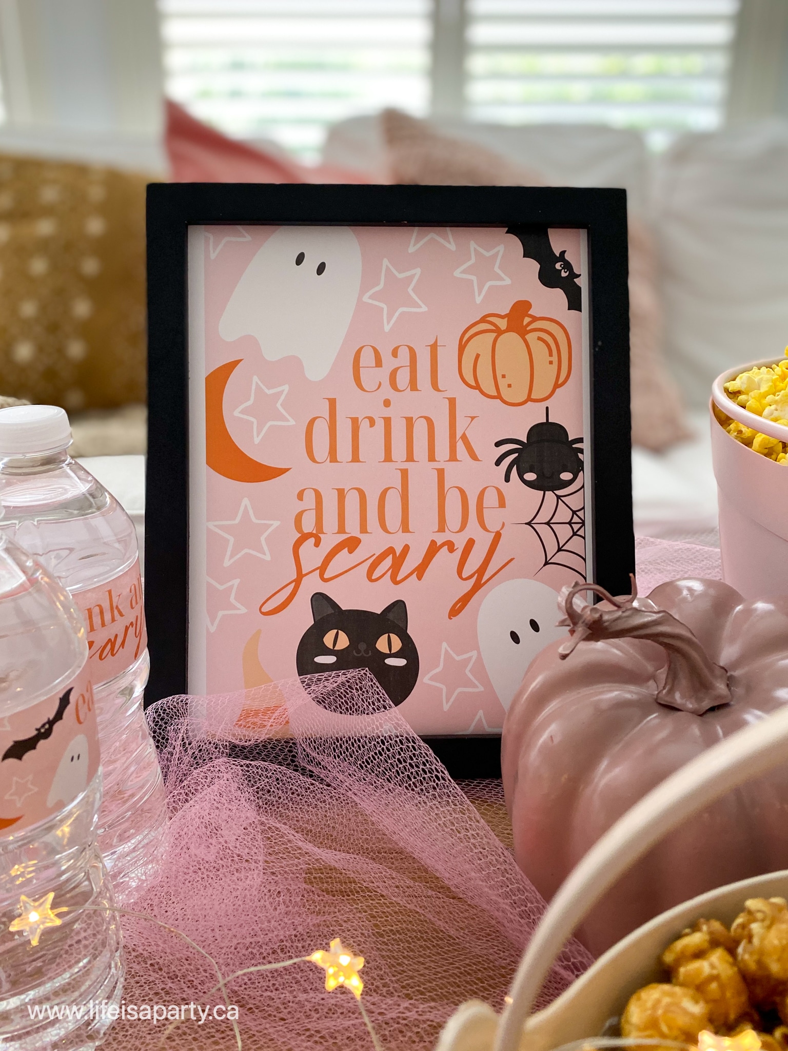 Eat Drink and Be Scary printable poster