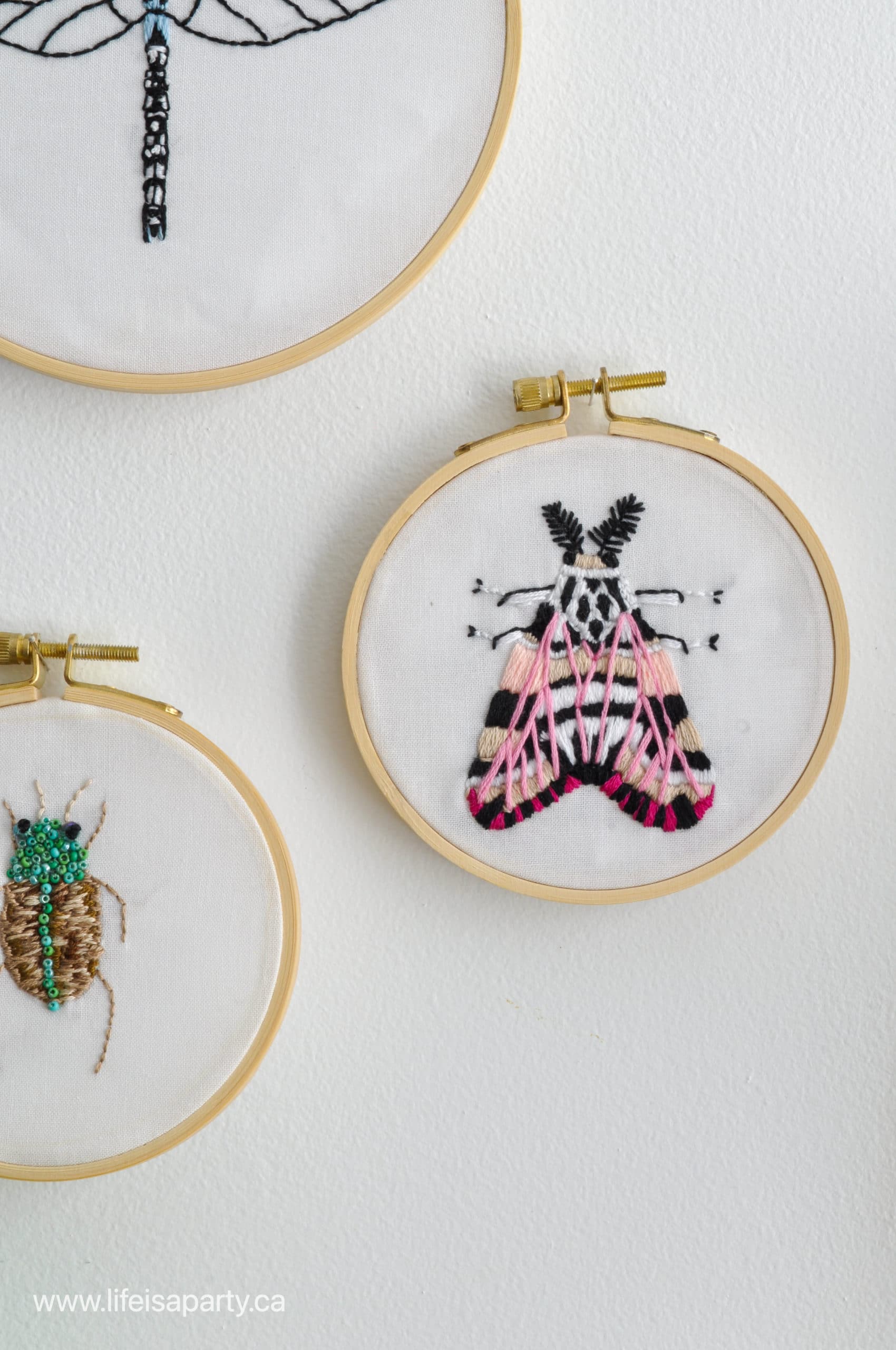 moth embroidery