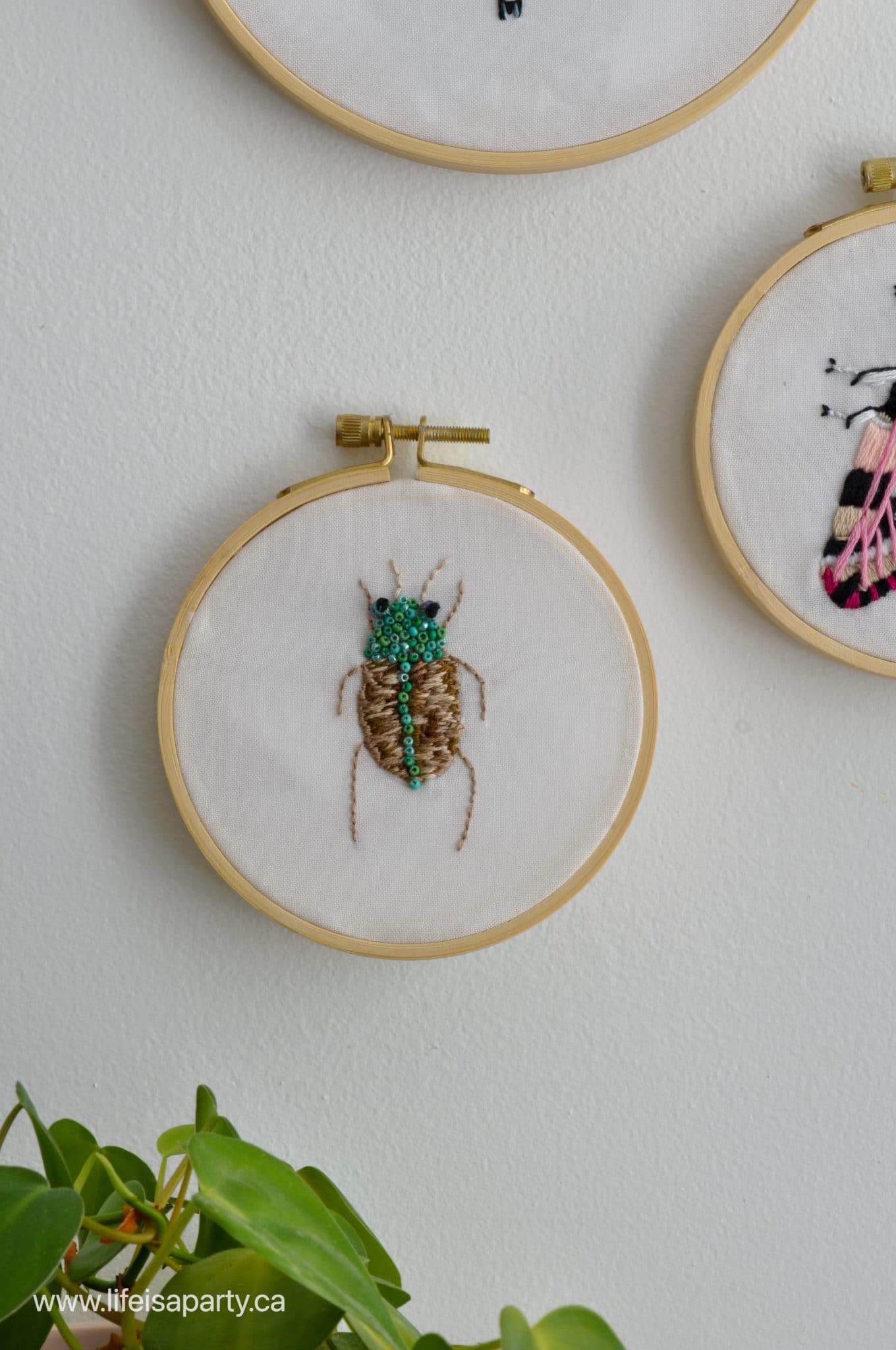 DIY Cute Designs for Embroidery Insects Life is a Party