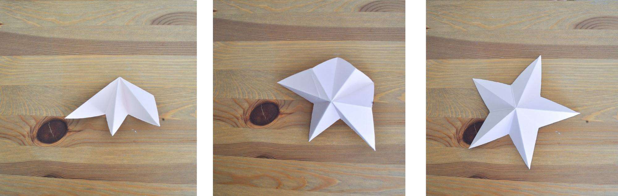 easy paper star decoration