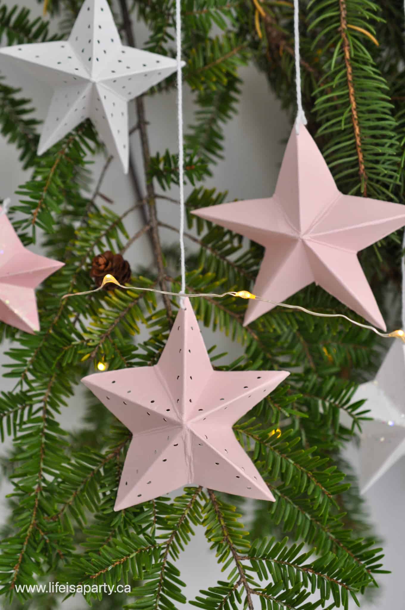 how to make a paper star decoration