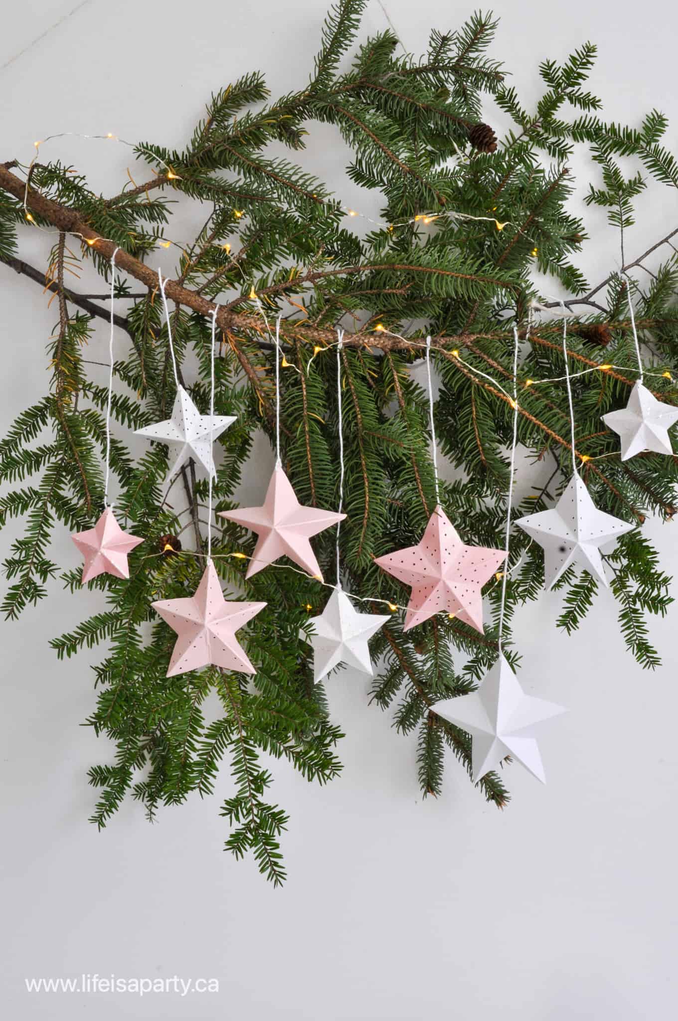 how to make paper star decorations