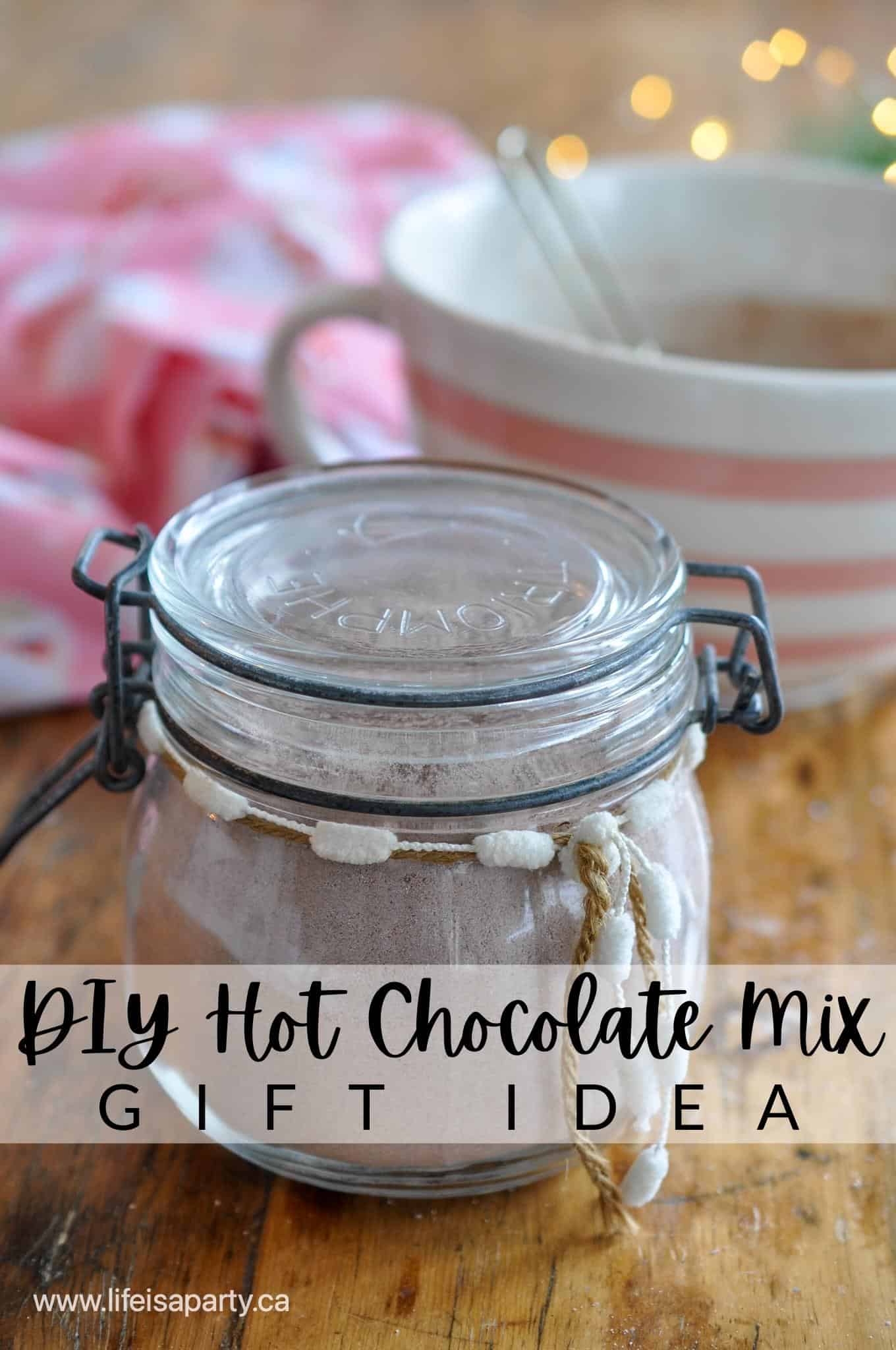 DIY hot chocolate mix gift idea