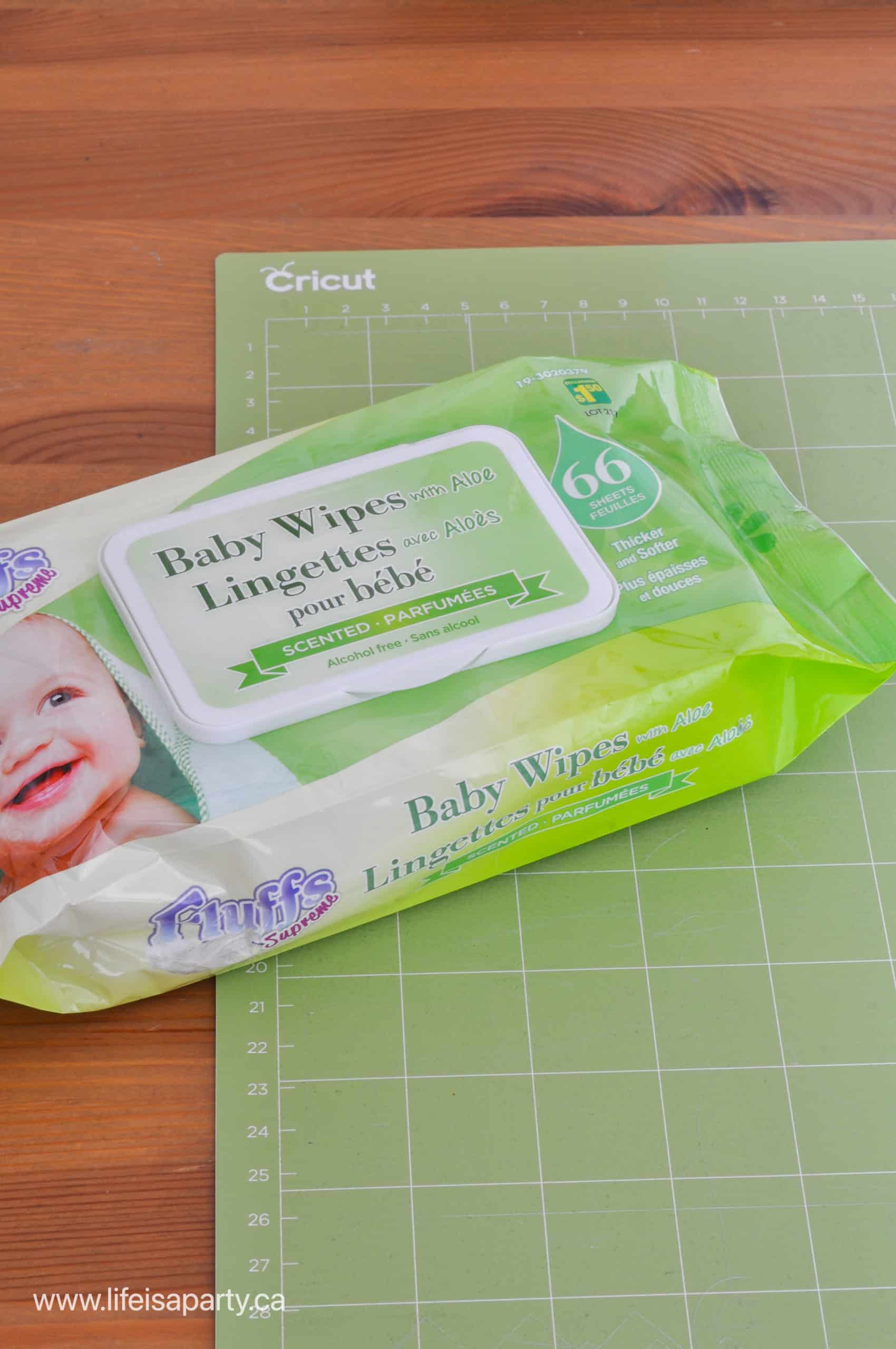 How To Clean A Cricut Mat With A Baby Wipe
