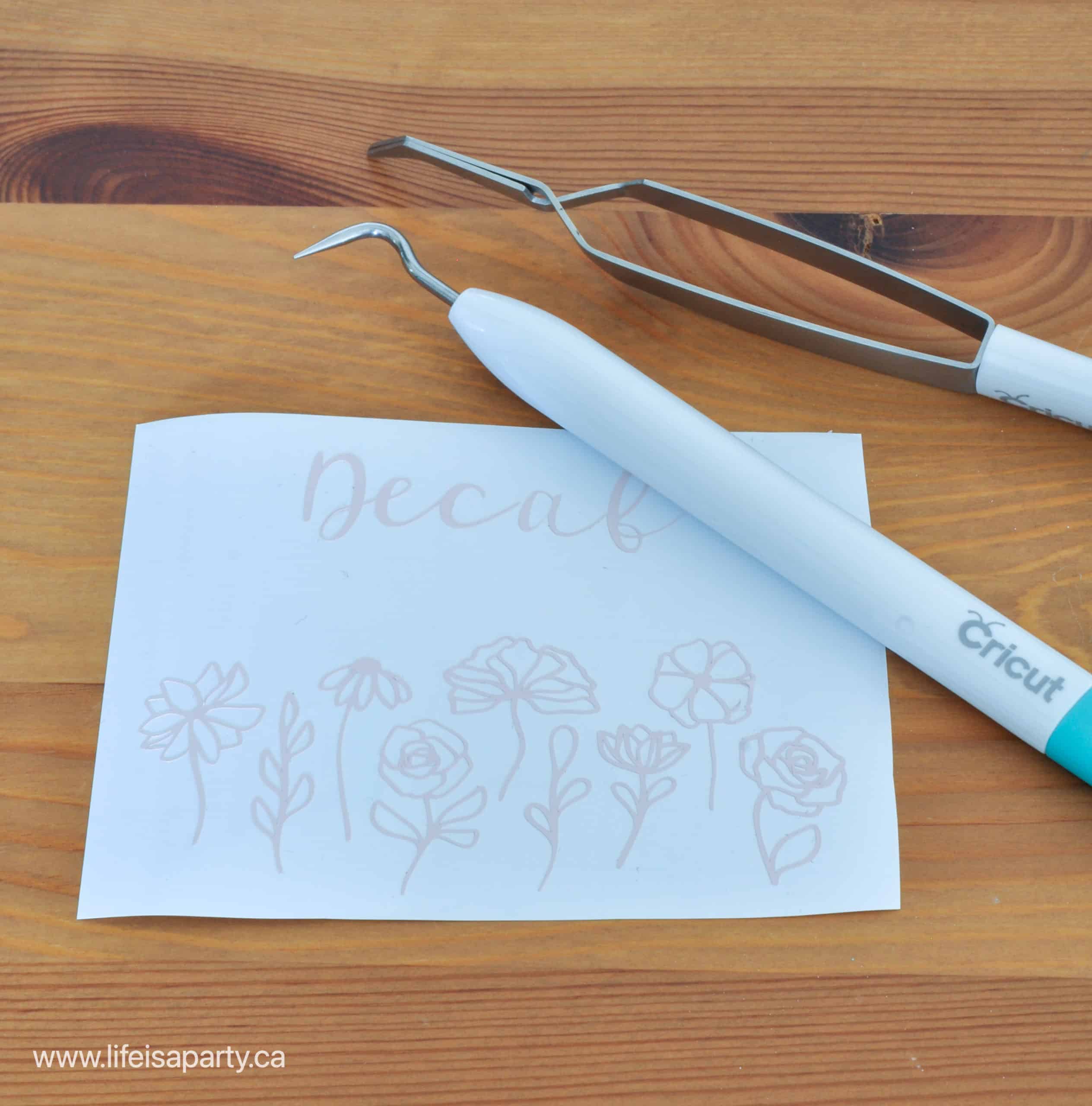 how to cut a vinyl decal on your cricut