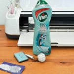How to sharpen a Cricut blade with household cleaner.