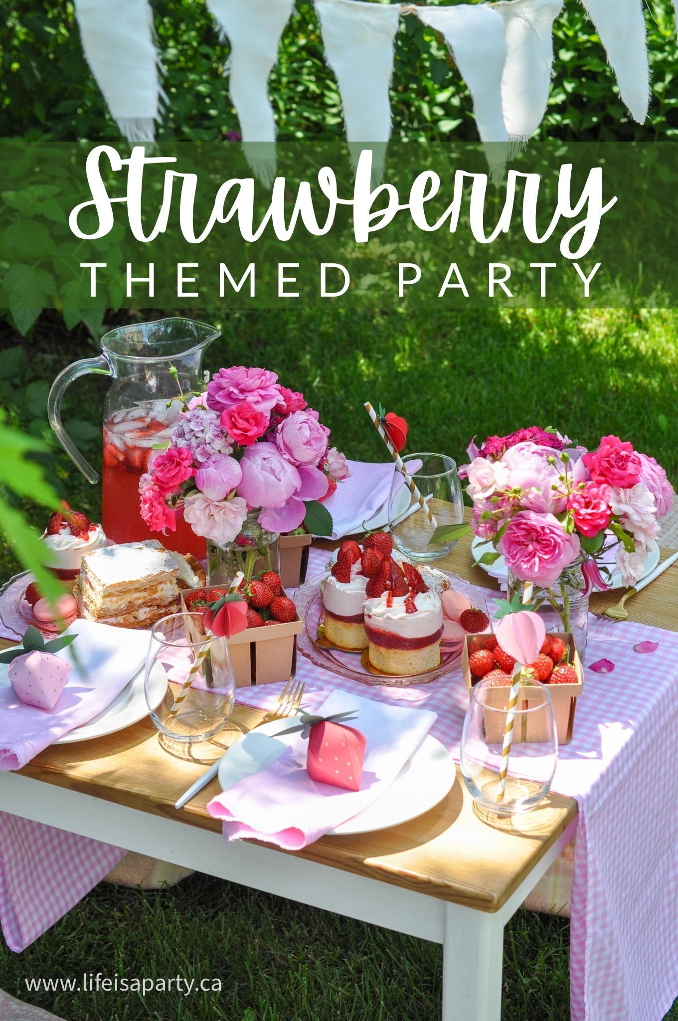 Sweet Strawberry Theme Party