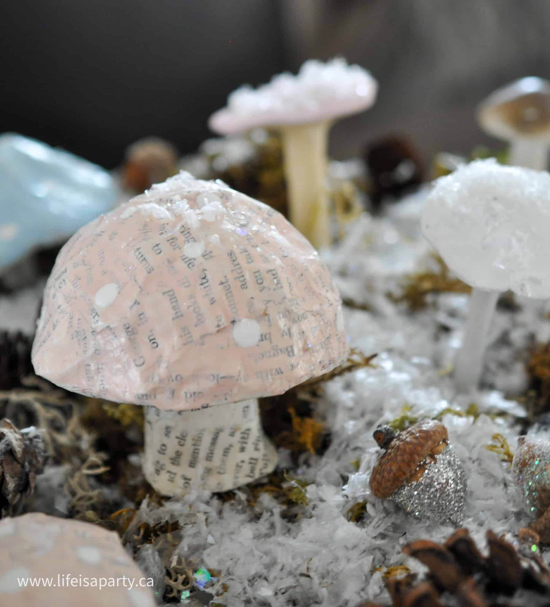 paper mache mushroom