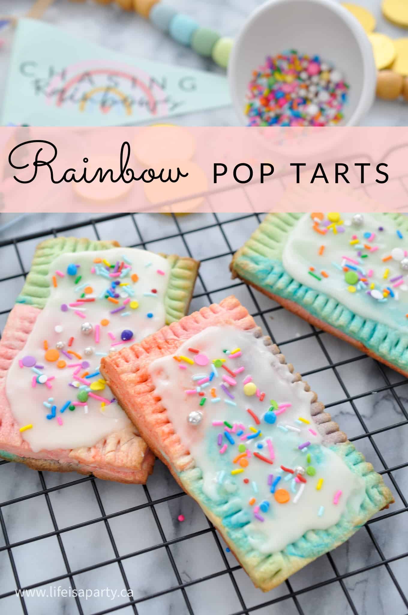 rainbow pop tarts