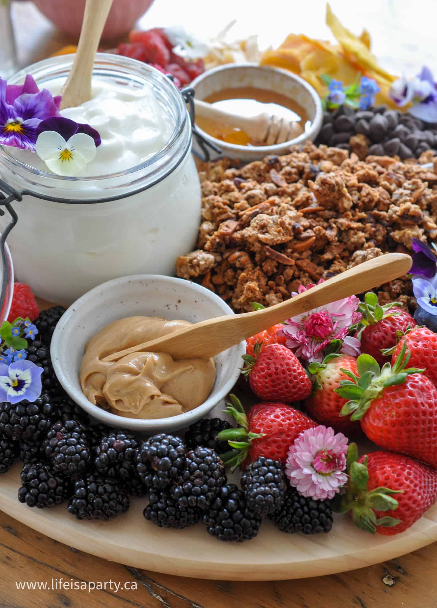 yogurt charcuterie breakfast board
