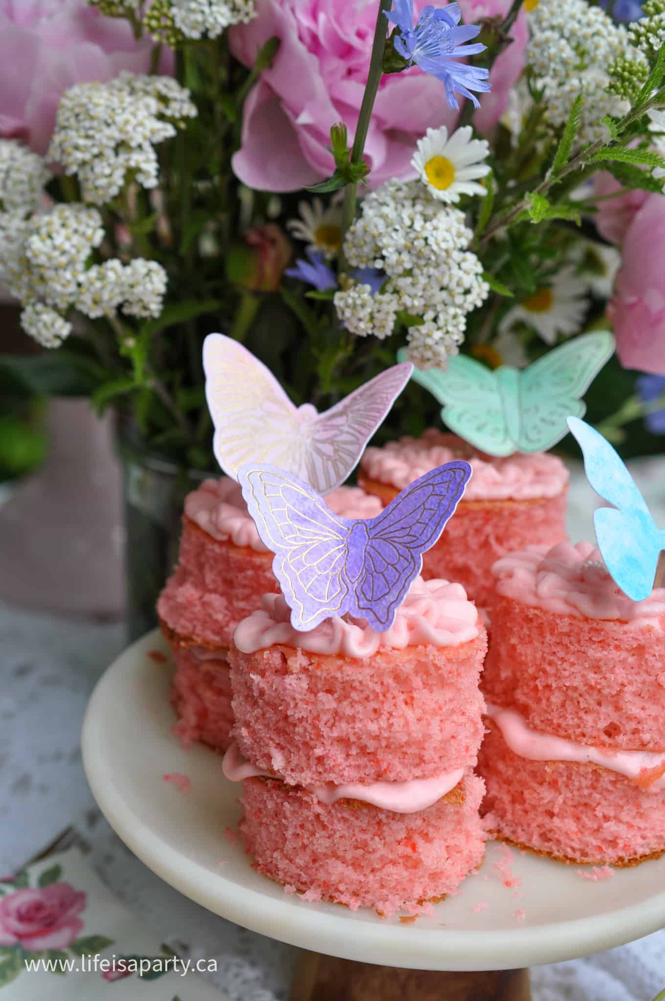 butterfly mini cakes