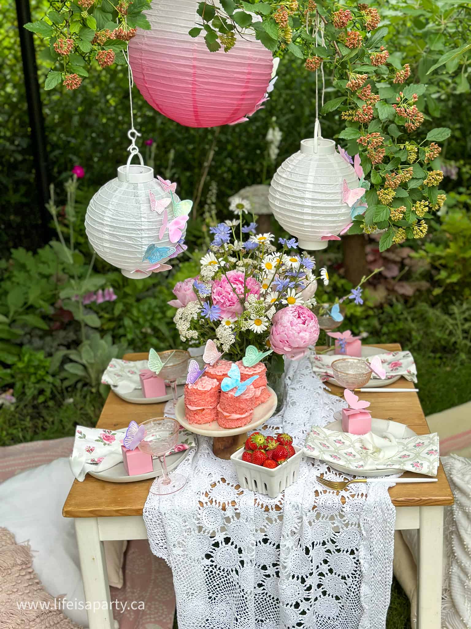 butterfly themed picnic party