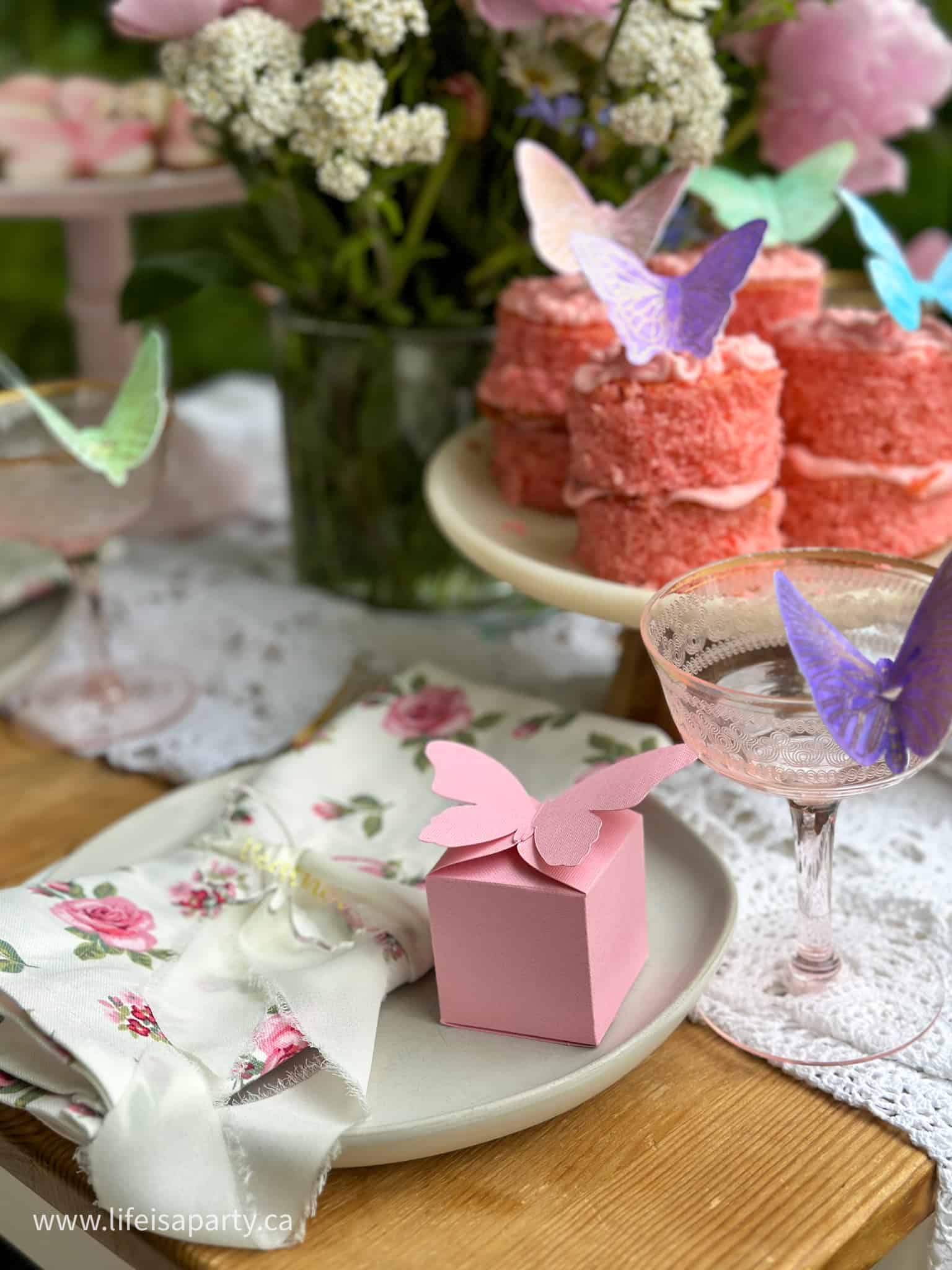 butterfly favour boxes