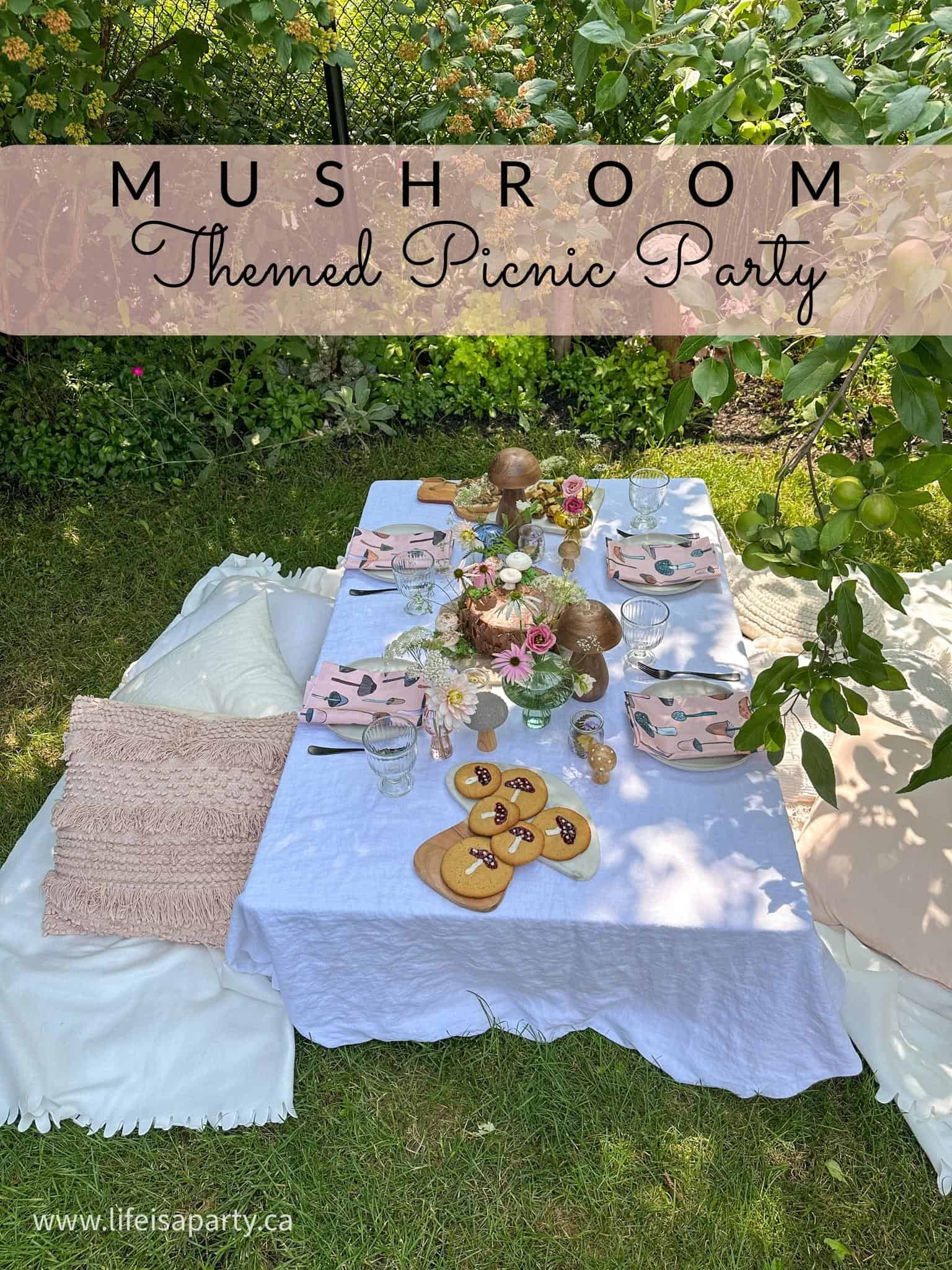 Mushroom Themed Picnic Party