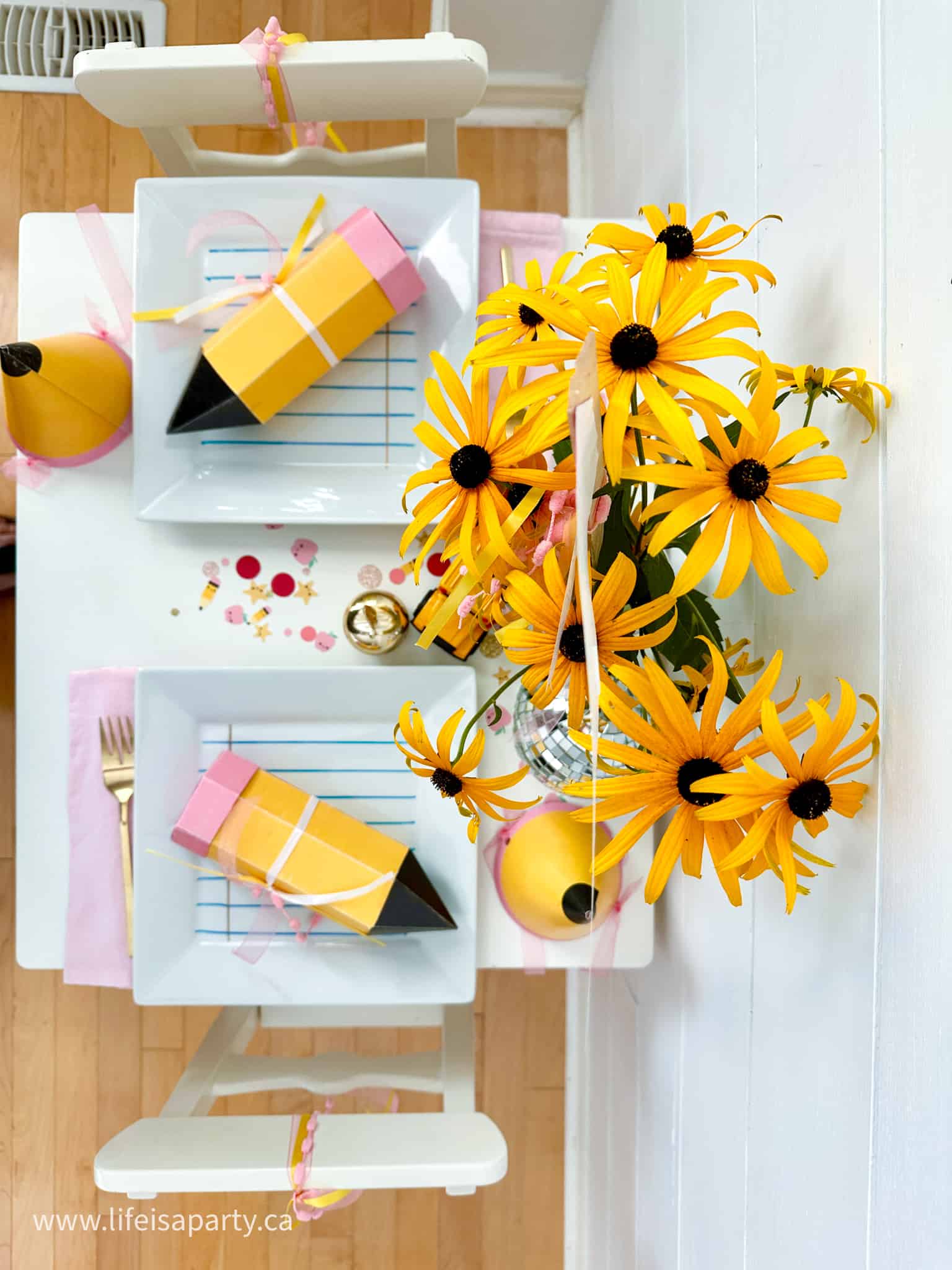 back to school table ideas