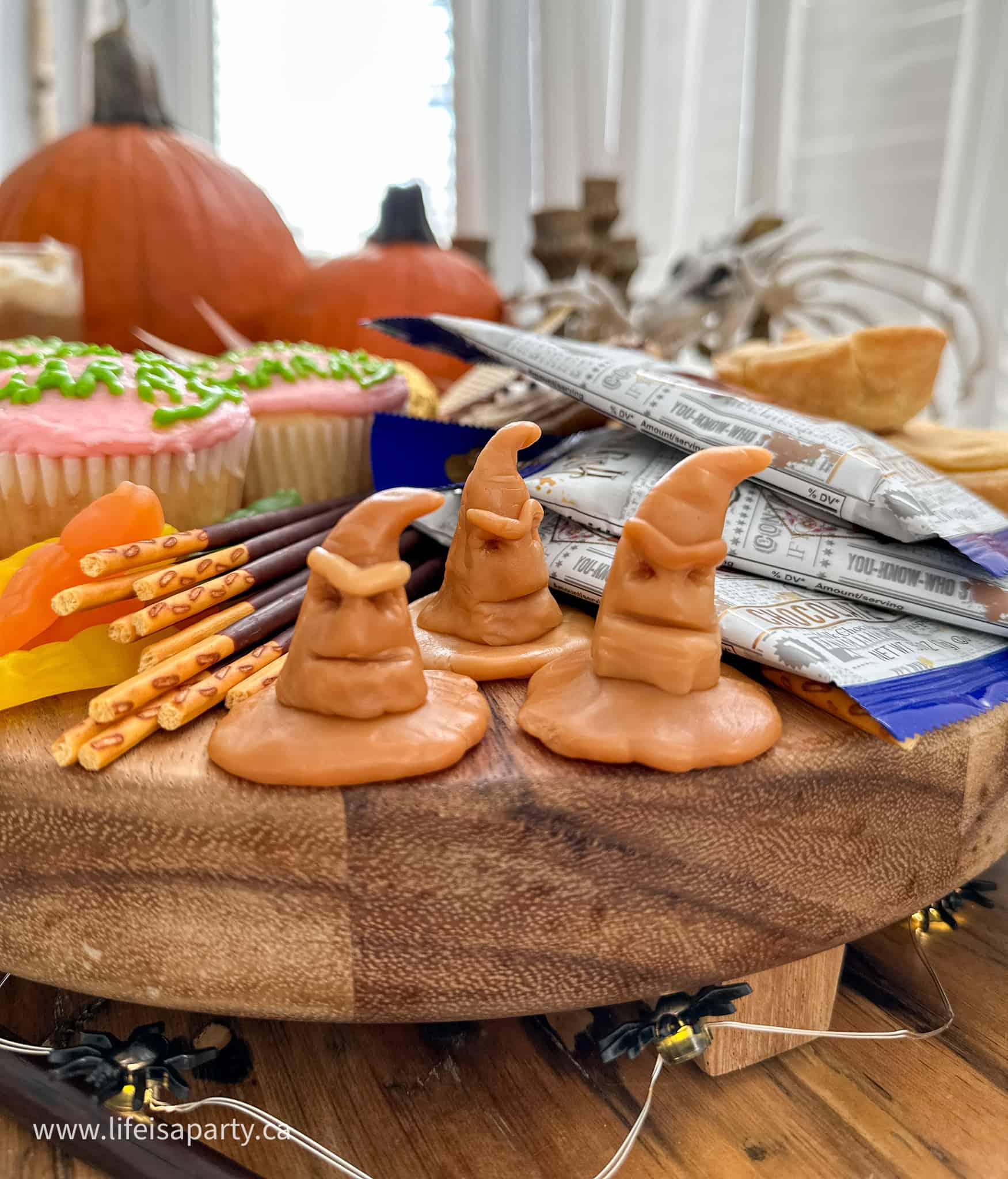 Harry Potter sorting hat candies.