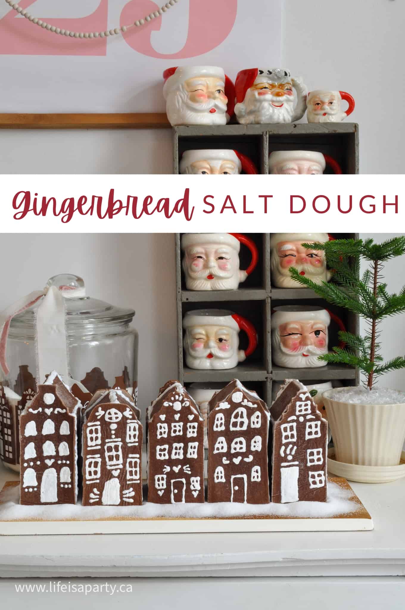 Easy Gingerbread Salt Dough Recipe for Houses and Ornaments