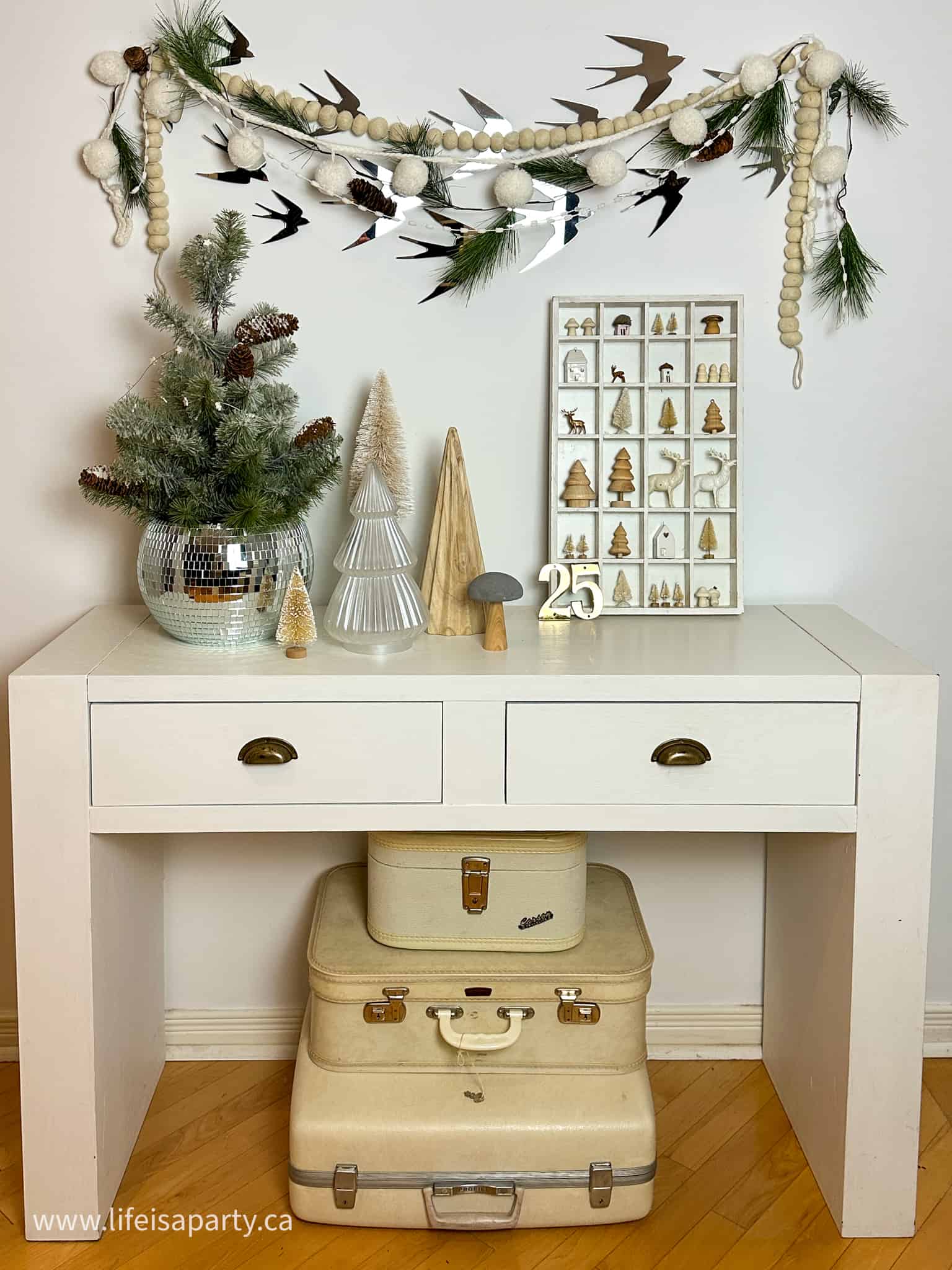 Christmas console table