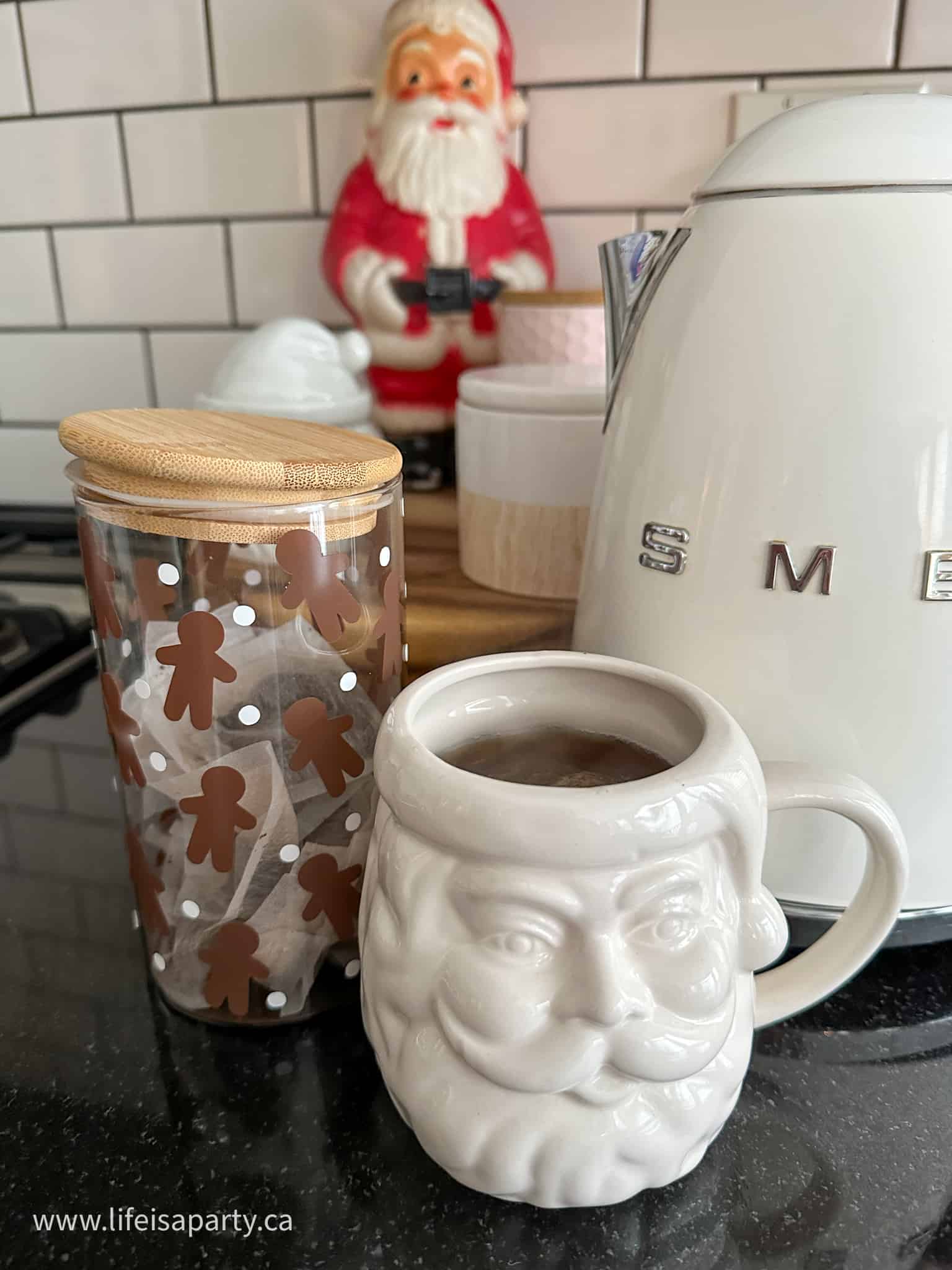 diy gingerbread man canister
