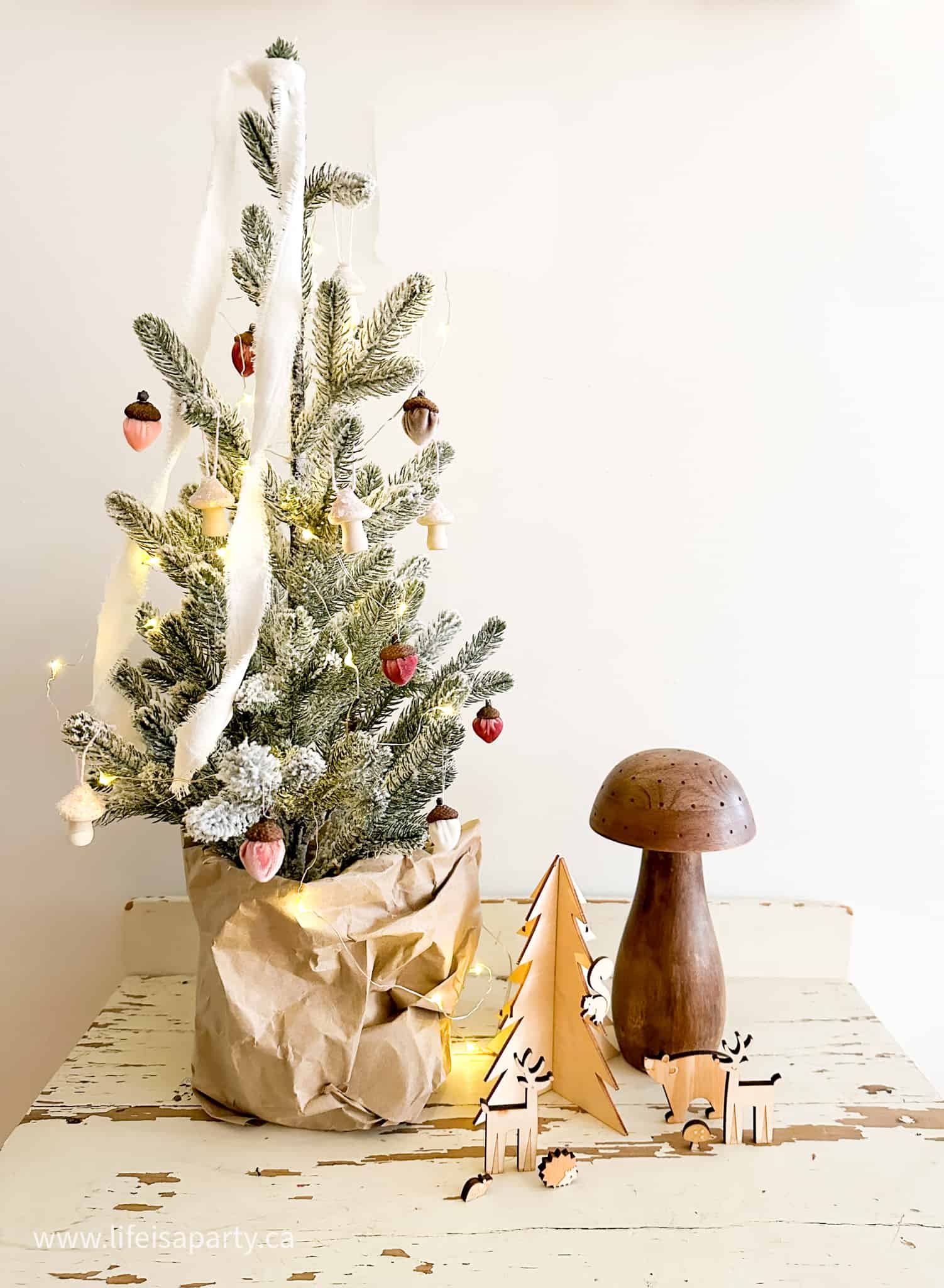 woodland mini Christmas tree