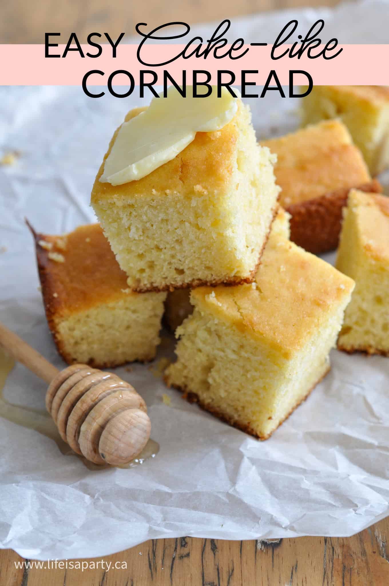 How to make sweet cake like cornbread from scratch.
