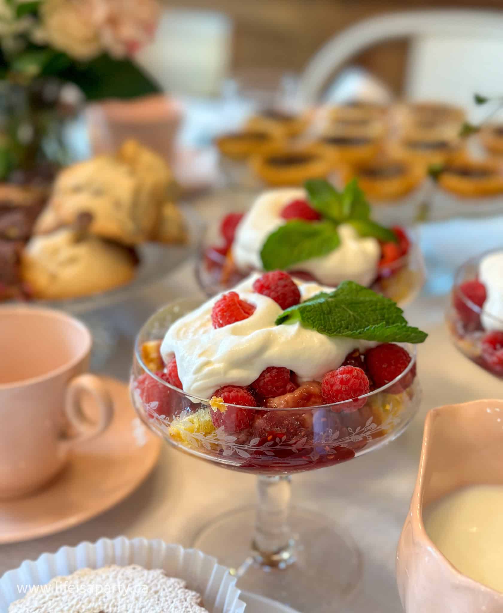 mini trifle for tea party