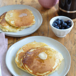 Small batch of pancakes for only two people.